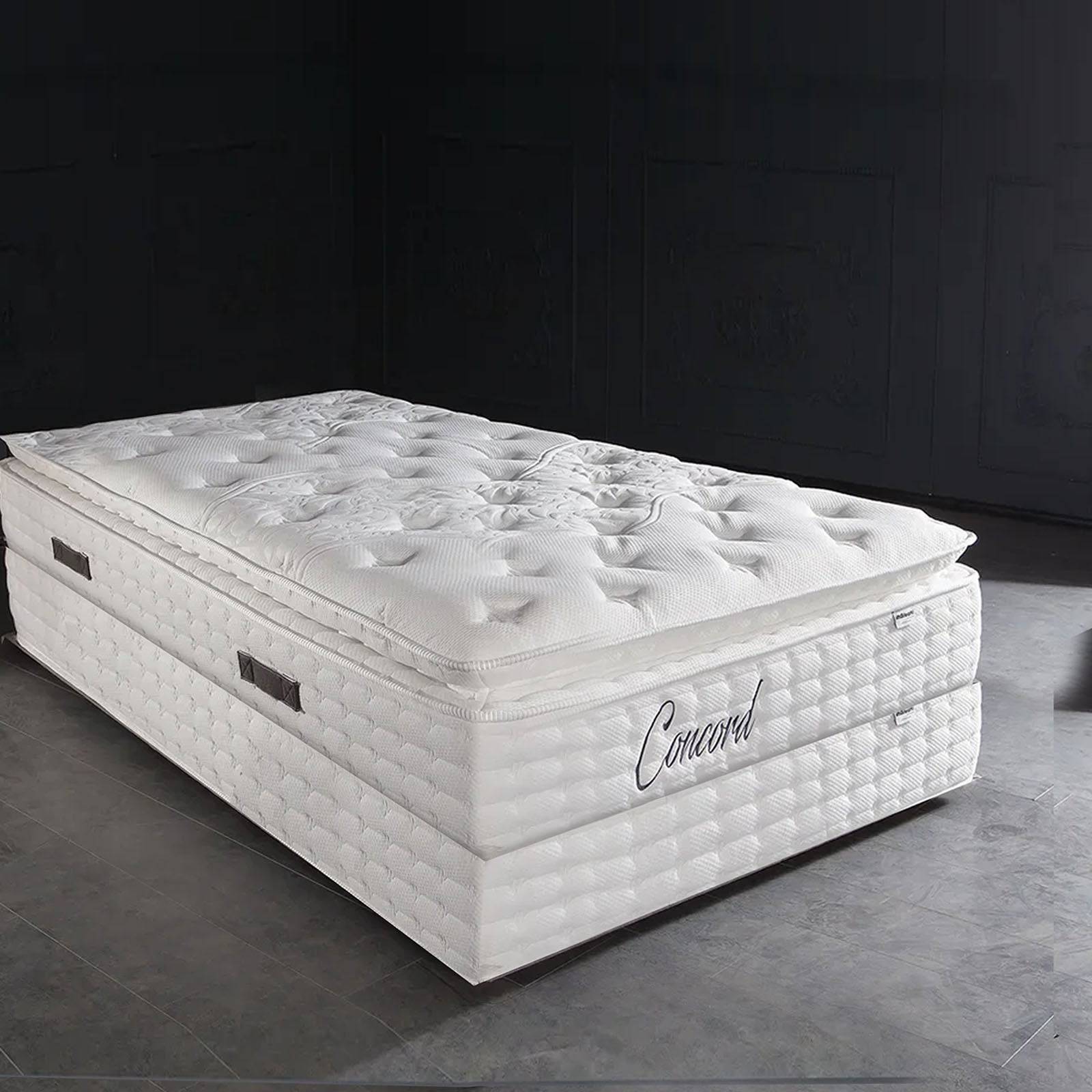 Hotel Style Single Size Concord Bed Base With Storage  Conbase110 -  Bedsteads - ebarza Furniture UAE | Shop Modern Furniture in Abu Dhabi & Dubai - مفروشات ايبازرا في الامارات | تسوق اثاث عصري وديكورات مميزة في دبي وابوظبي