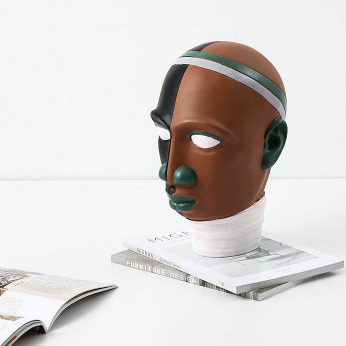 Human Head Ornaments Fc-Sz2153 -  Home Decor Figurines - ebarza Furniture UAE | Shop Modern Furniture in Abu Dhabi & Dubai - مفروشات ايبازرا في الامارات | تسوق اثاث عصري وديكورات مميزة في دبي وابوظبي