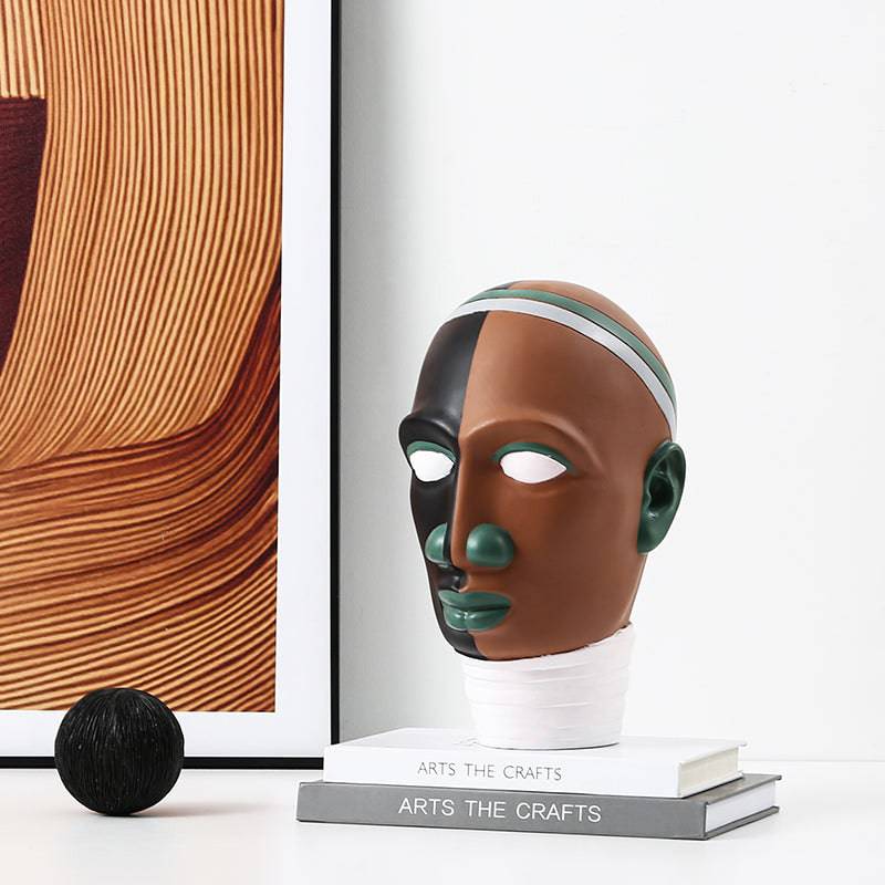 Human Head Ornaments Fc-Sz2153 -  Home Decor Figurines - ebarza Furniture UAE | Shop Modern Furniture in Abu Dhabi & Dubai - مفروشات ايبازرا في الامارات | تسوق اثاث عصري وديكورات مميزة في دبي وابوظبي