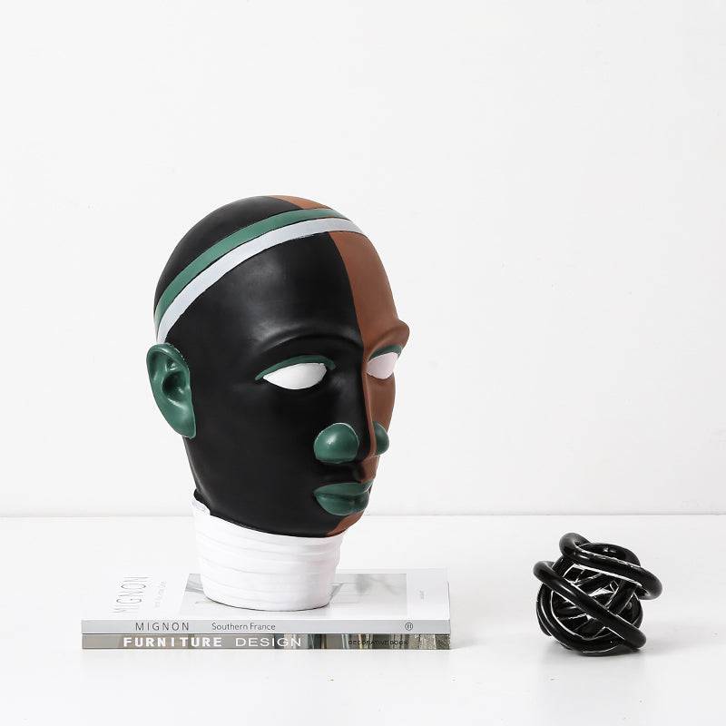 Human Head Ornaments Fc-Sz2153 -  Home Decor Figurines - ebarza Furniture UAE | Shop Modern Furniture in Abu Dhabi & Dubai - مفروشات ايبازرا في الامارات | تسوق اثاث عصري وديكورات مميزة في دبي وابوظبي