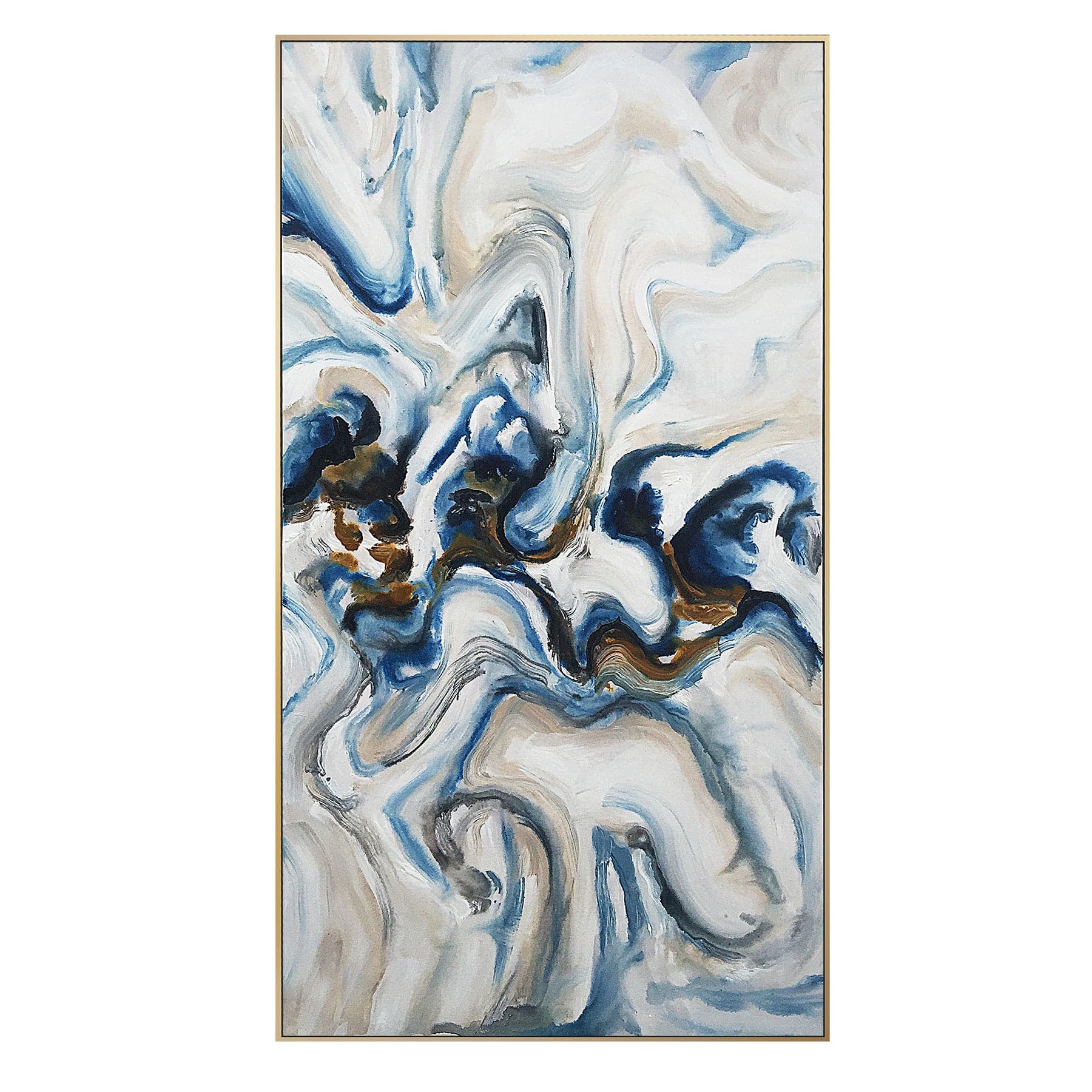 Ice Crevasse Hand Painted Art Painting With 160X80 Cm Frame Soaap0004 -  Paintings - ebarza Furniture UAE | Shop Modern Furniture in Abu Dhabi & Dubai - مفروشات ايبازرا في الامارات | تسوق اثاث عصري وديكورات مميزة في دبي وابوظبي