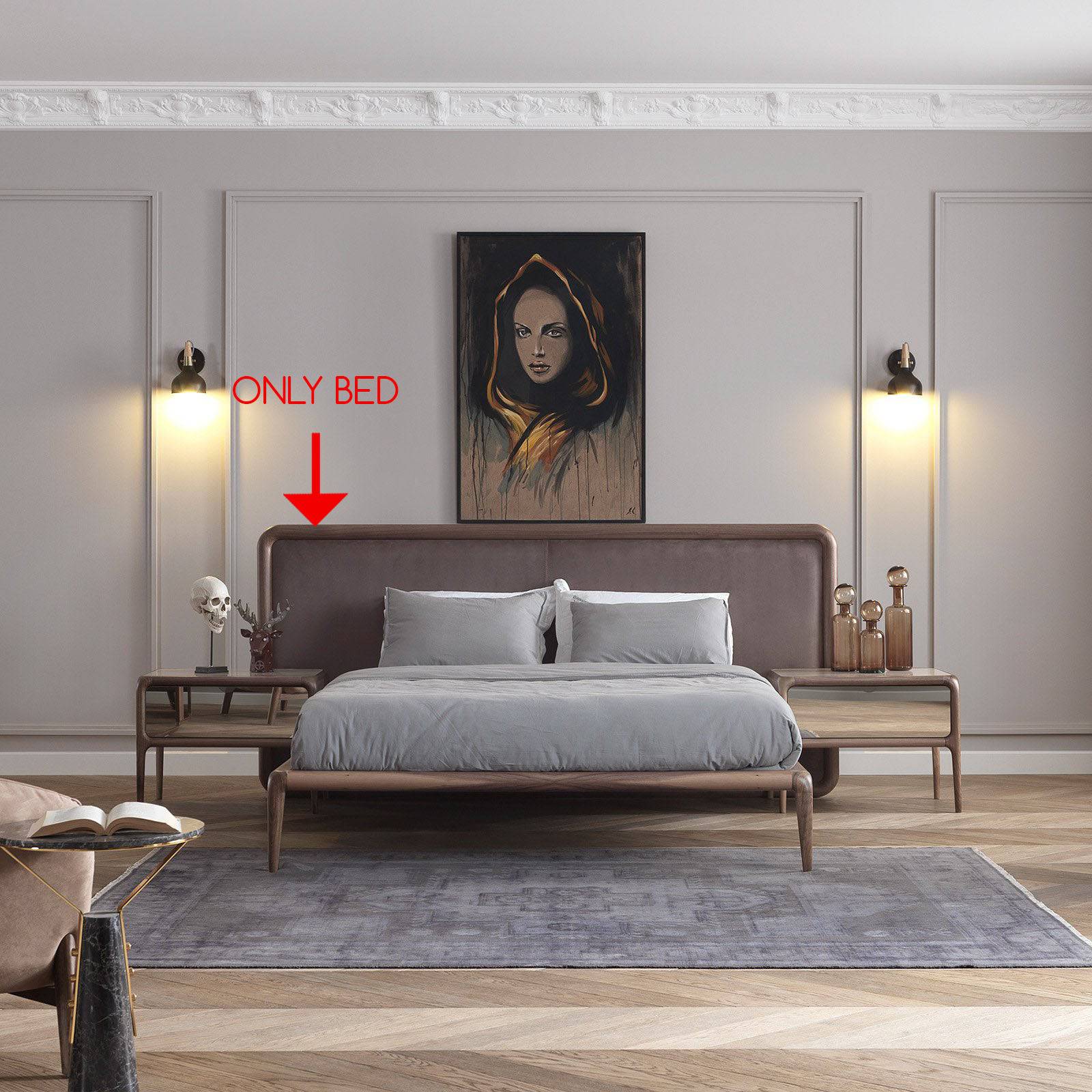 Display Item - Icon Bedstead Icon001-Bedonly Nakheel -  DISPLAY ITEM - ebarza Furniture UAE | Shop Modern Furniture in Abu Dhabi & Dubai - مفروشات ايبازرا في الامارات | تسوق اثاث عصري وديكورات مميزة في دبي وابوظبي