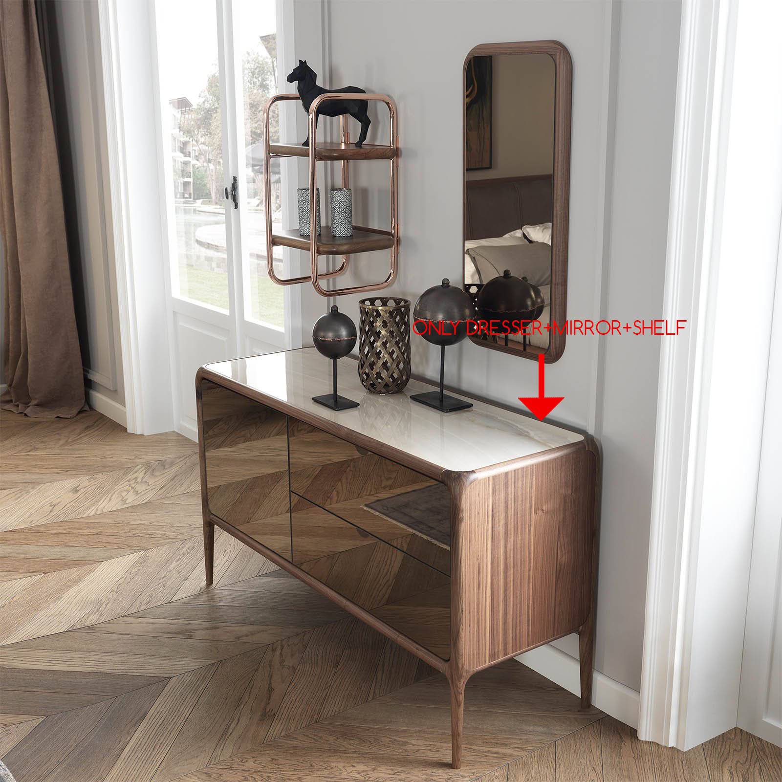 Display Item - Icon Dresser+Mirror+Shelf Icon001-Dresser Nakheel -  DISPLAY ITEM - ebarza Furniture UAE | Shop Modern Furniture in Abu Dhabi & Dubai - مفروشات ايبازرا في الامارات | تسوق اثاث عصري وديكورات مميزة في دبي وابوظبي