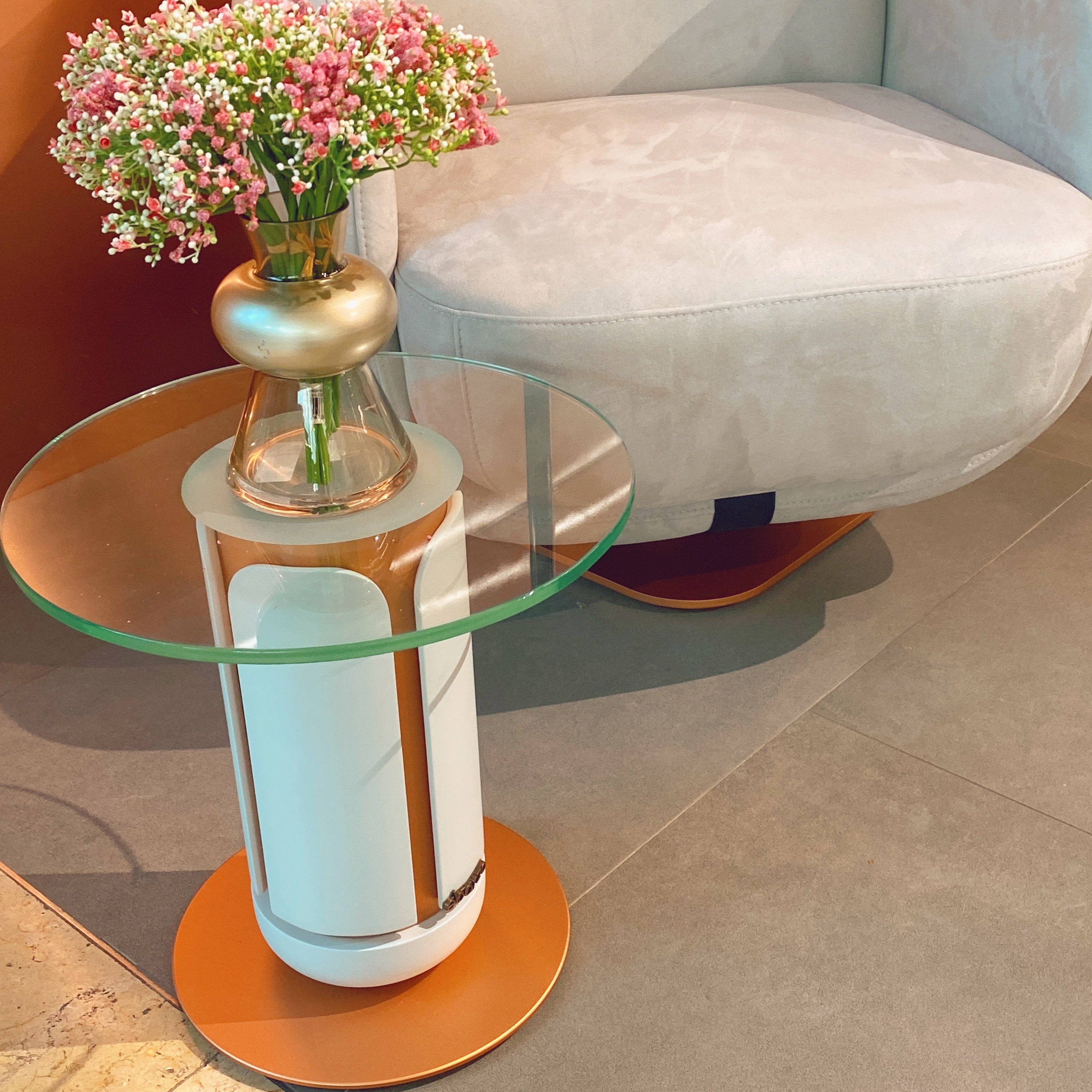 Tulip Side Table SHYTLP002 -  Side Tables - ebarza Furniture UAE | Shop Modern Furniture in Abu Dhabi & Dubai - مفروشات ايبازرا في الامارات | تسوق اثاث عصري وديكورات مميزة في دبي وابوظبي