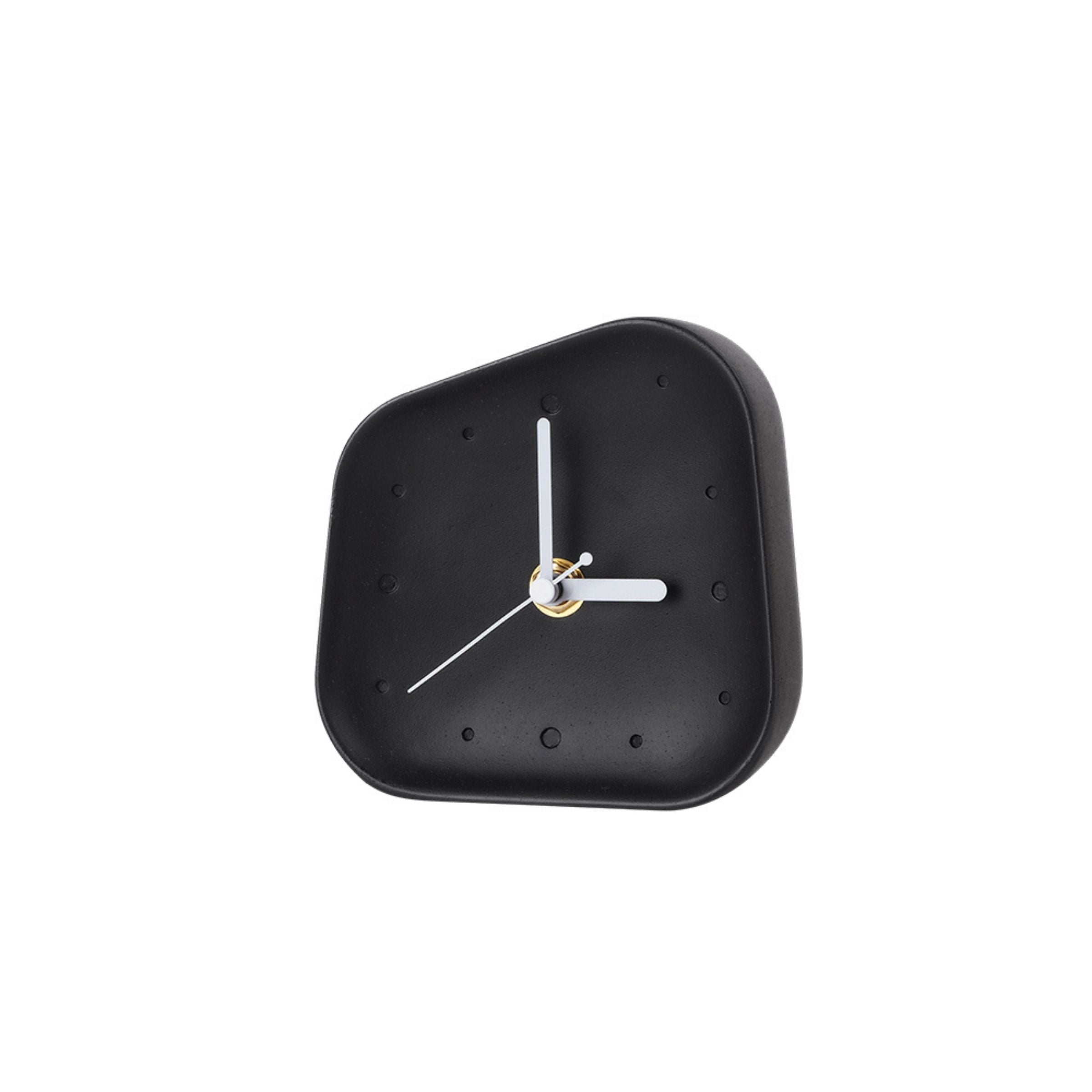 Ink black square desk clock TCB290 -  Clocks - ebarza Furniture UAE | Shop Modern Furniture in Abu Dhabi & Dubai - مفروشات ايبازرا في الامارات | تسوق اثاث عصري وديكورات مميزة في دبي وابوظبي
