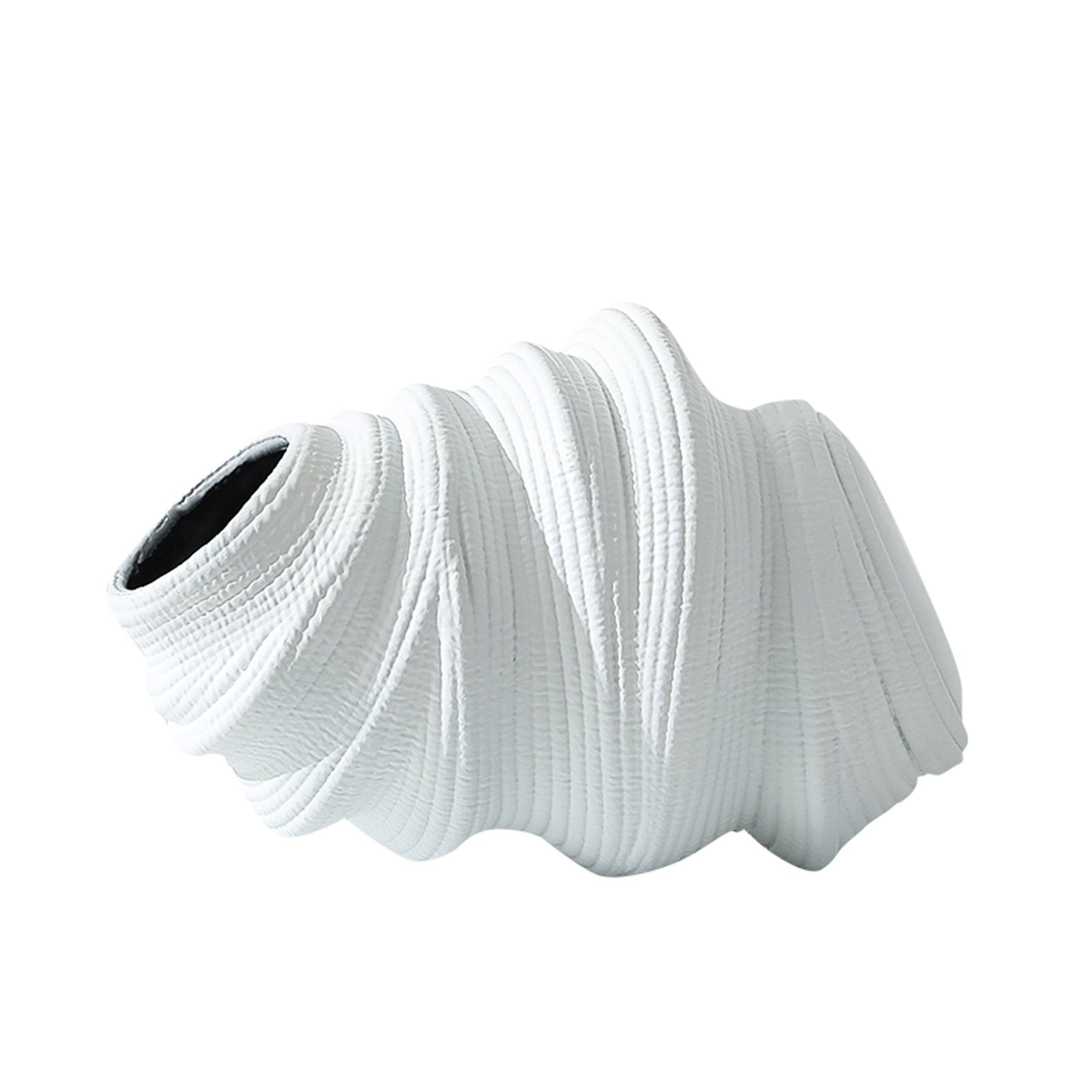 Irregular Vase White Fc-Sz2170B -  Vases - ebarza Furniture UAE | Shop Modern Furniture in Abu Dhabi & Dubai - مفروشات ايبازرا في الامارات | تسوق اثاث عصري وديكورات مميزة في دبي وابوظبي
