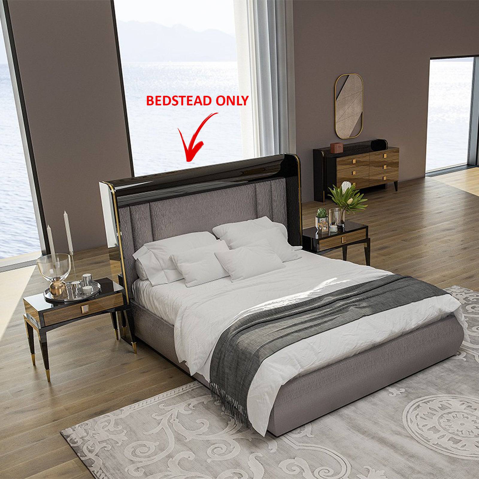 Kant King Size Bedstead With Storage Kant-Bedking -  Bedsteads - ebarza Furniture UAE | Shop Modern Furniture in Abu Dhabi & Dubai - مفروشات ايبازرا في الامارات | تسوق اثاث عصري وديكورات مميزة في دبي وابوظبي