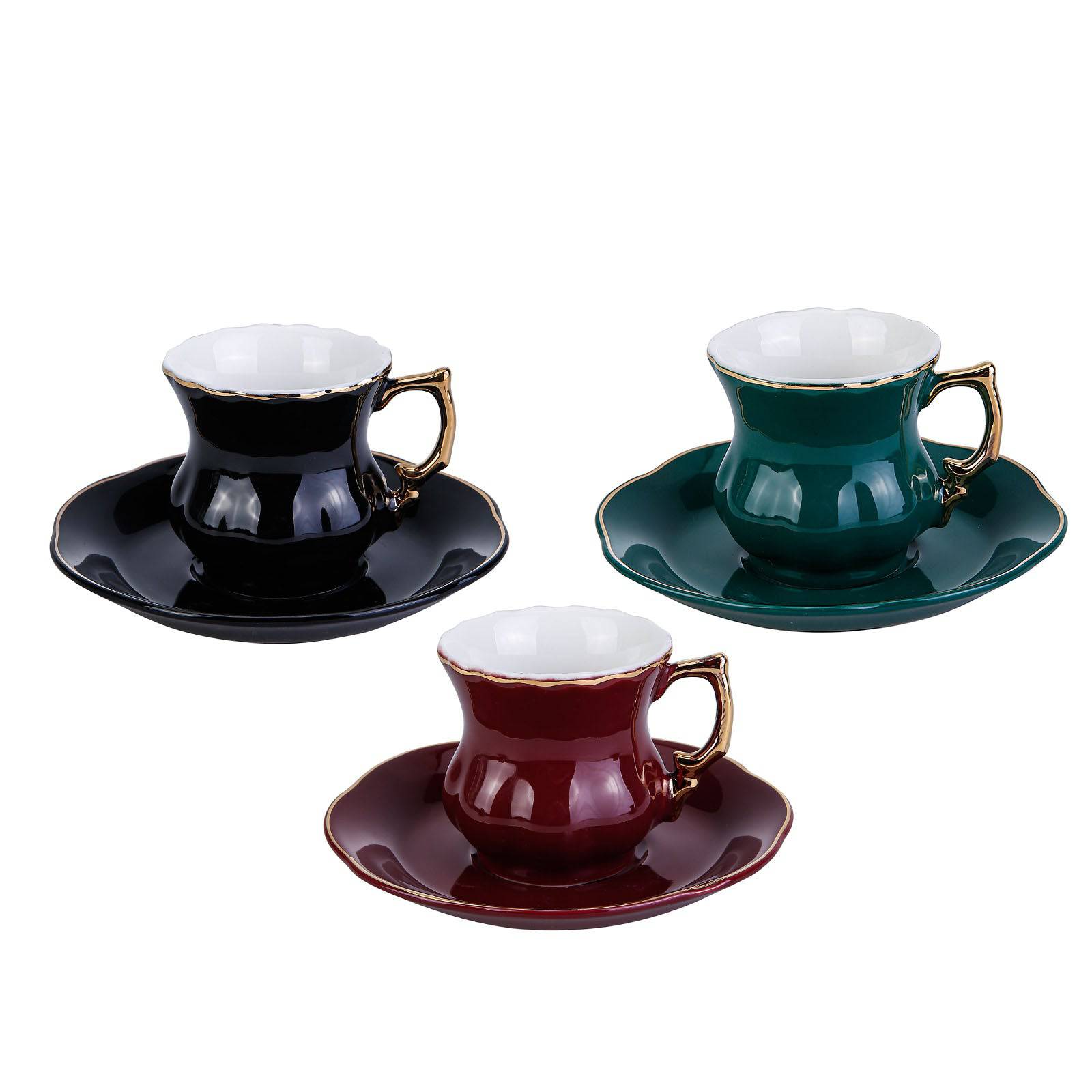 Karaca 3 Color 1 Set Set Of 6 Coffee Set 153.03.07.8694 -  Coffee Sets - ebarza Furniture UAE | Shop Modern Furniture in Abu Dhabi & Dubai - مفروشات ايبازرا في الامارات | تسوق اثاث عصري وديكورات مميزة في دبي وابوظبي