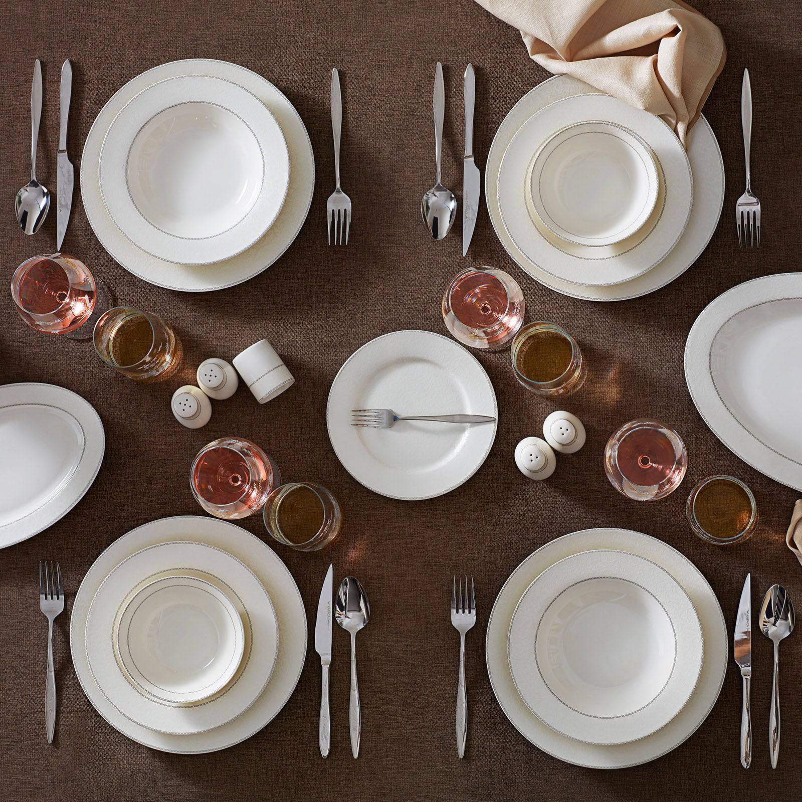 Karaca Albertina Gold 6-Person Dinner Set 153.03.07.9991 -  Dinnerware Sets - ebarza Furniture UAE | Shop Modern Furniture in Abu Dhabi & Dubai - مفروشات ايبازرا في الامارات | تسوق اثاث عصري وديكورات مميزة في دبي وابوظبي