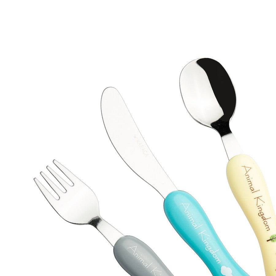 Karaca Animal Kingdom 3 Piece Children'S Cutlery Knife Set 153.03.06.1399 -  Cutlery Sets - ebarza Furniture UAE | Shop Modern Furniture in Abu Dhabi & Dubai - مفروشات ايبازرا في الامارات | تسوق اثاث عصري وديكورات مميزة في دبي وابوظبي