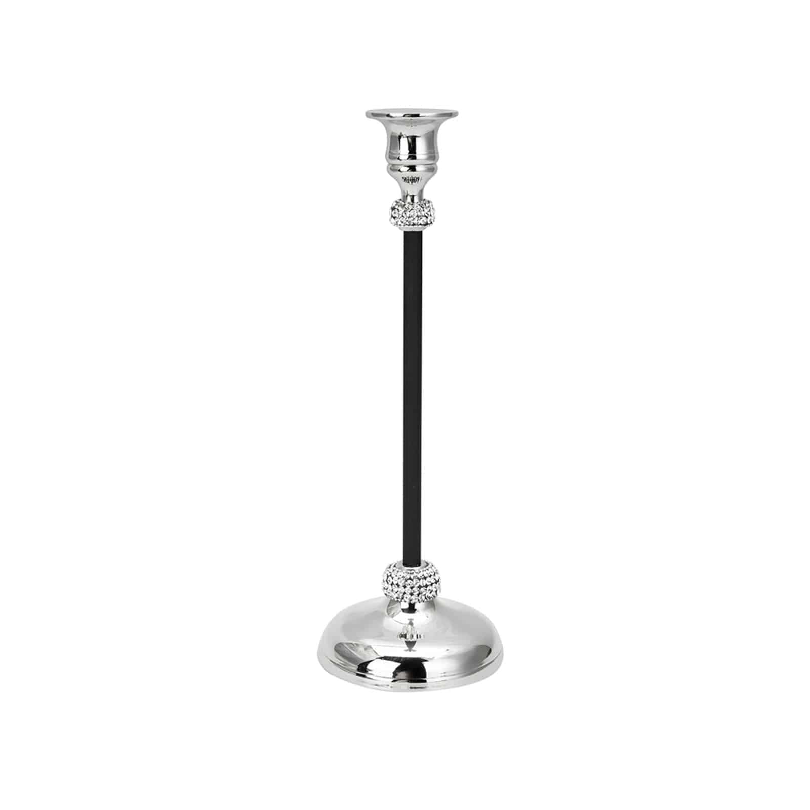 Karaca Black Taper Candle Holder 33 Cm 153.19.01.1185 -  Candle Holders - ebarza Furniture UAE | Shop Modern Furniture in Abu Dhabi & Dubai - مفروشات ايبازرا في الامارات | تسوق اثاث عصري وديكورات مميزة في دبي وابوظبي