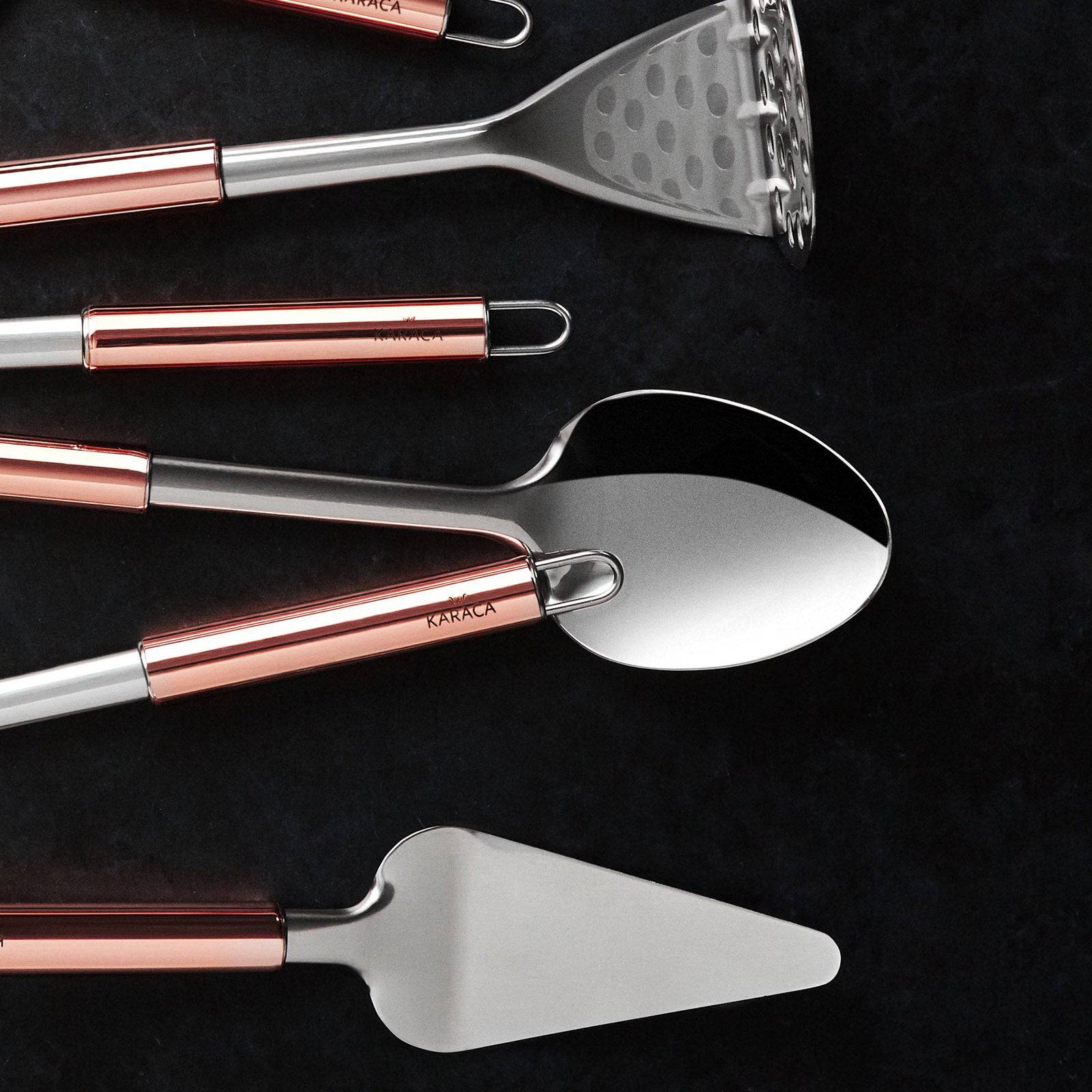 Karaca Copper Keen Colander Spoon  153.03.07.3999 -  Cookware Sets - ebarza Furniture UAE | Shop Modern Furniture in Abu Dhabi & Dubai - مفروشات ايبازرا في الامارات | تسوق اثاث عصري وديكورات مميزة في دبي وابوظبي
