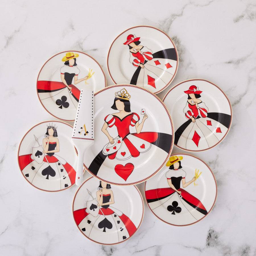 Karaca Cup Girl 8 Piece Cake Set 153.03.06.2583 -  Dinnerware Sets - ebarza Furniture UAE | Shop Modern Furniture in Abu Dhabi & Dubai - مفروشات ايبازرا في الامارات | تسوق اثاث عصري وديكورات مميزة في دبي وابوظبي