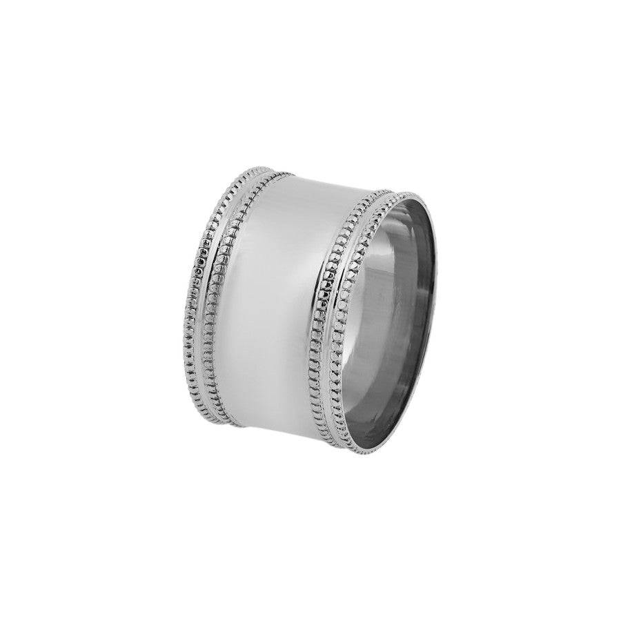 Karaca Dots 2 Pcs Silver Napkin Ring 153.21.01.0167 -  Napkin Rings - ebarza Furniture UAE | Shop Modern Furniture in Abu Dhabi & Dubai - مفروشات ايبازرا في الامارات | تسوق اثاث عصري وديكورات مميزة في دبي وابوظبي