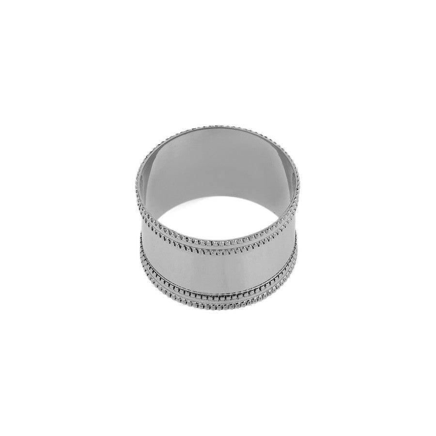 Karaca Dots 2 Pcs Silver Napkin Ring 153.21.01.0167 -  Napkin Rings - ebarza Furniture UAE | Shop Modern Furniture in Abu Dhabi & Dubai - مفروشات ايبازرا في الامارات | تسوق اثاث عصري وديكورات مميزة في دبي وابوظبي