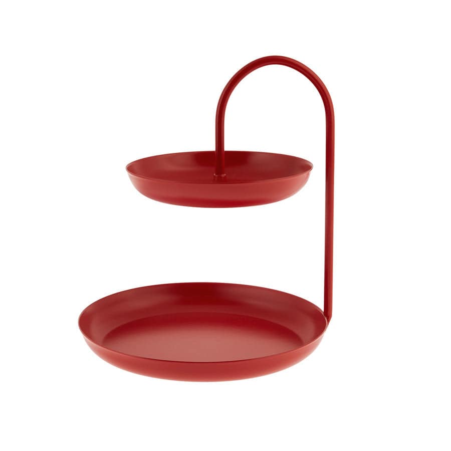 Karaca Eva Red Layered Cookie Holder 153.03.06.5159 -  Cookie Stands - ebarza Furniture UAE | Shop Modern Furniture in Abu Dhabi & Dubai - مفروشات ايبازرا في الامارات | تسوق اثاث عصري وديكورات مميزة في دبي وابوظبي