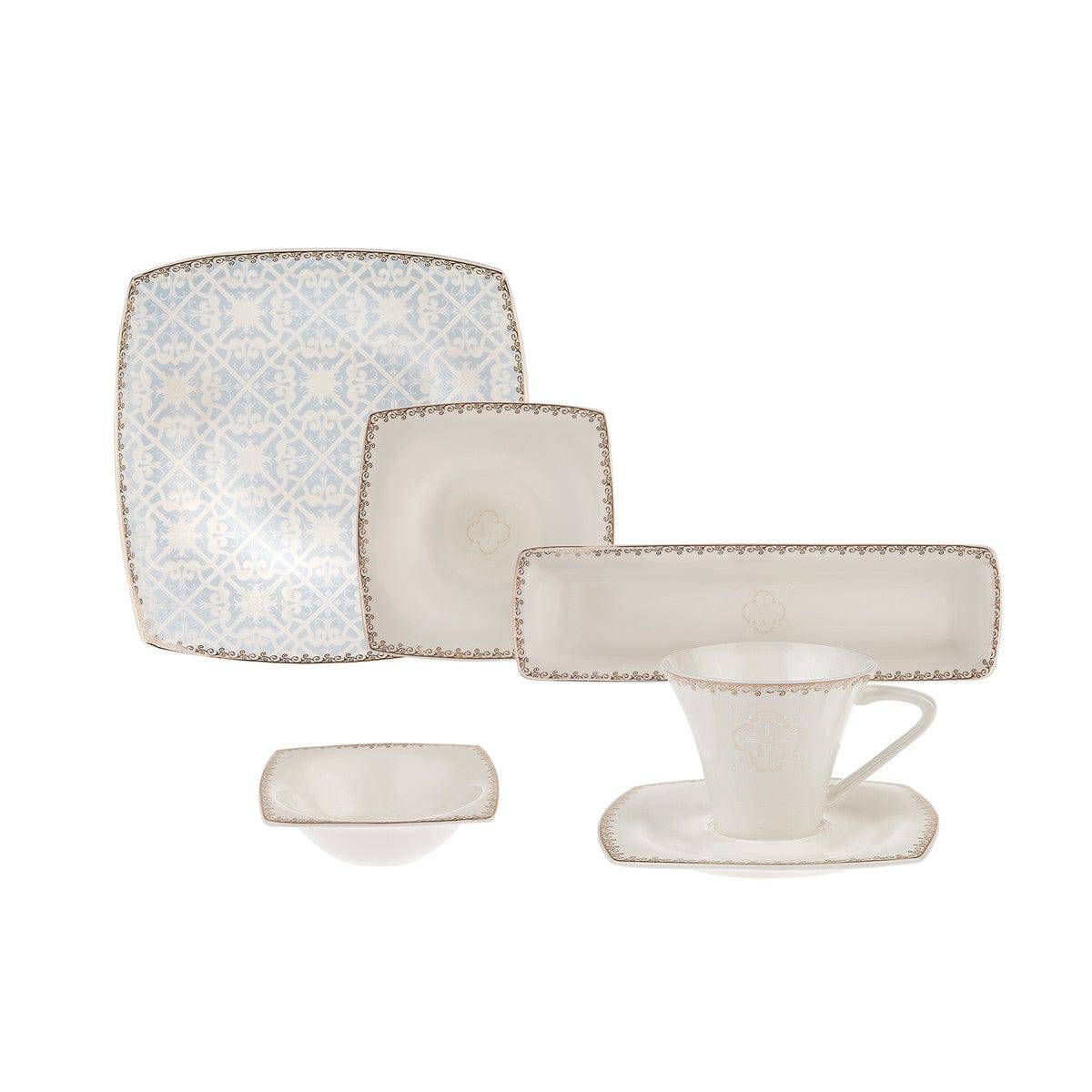 Karaca Fine Pearl Contour 26 Pieces 6 Person Breakfast Set 153.03.08.1113 -  Dinnerware Sets - ebarza Furniture UAE | Shop Modern Furniture in Abu Dhabi & Dubai - مفروشات ايبازرا في الامارات | تسوق اثاث عصري وديكورات مميزة في دبي وابوظبي