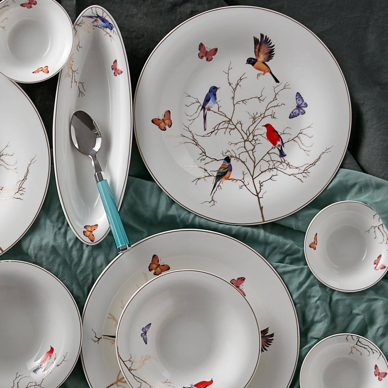 Karaca Fine Pearl Grace Black Mint İnci 14 Pieces Breakfast Set For 6 People 153.03.07.8703 -  Dinnerware Sets - ebarza Furniture UAE | Shop Modern Furniture in Abu Dhabi & Dubai - مفروشات ايبازرا في الامارات | تسوق اثاث عصري وديكورات مميزة في دبي وابوظبي