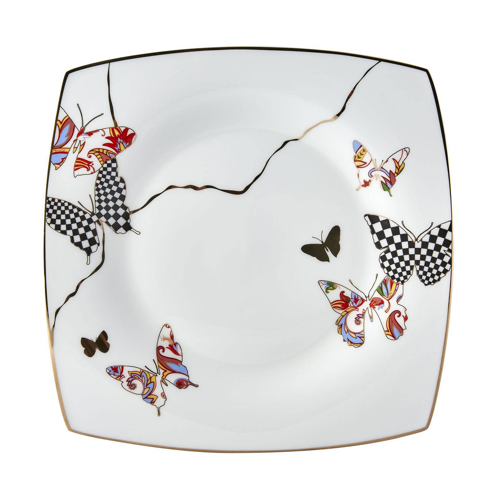 Karaca Fine Pearl Unique 14 Pieces Square Breakfast Set For 6 People 153.03.07.8706 -  Dinnerware Sets - ebarza Furniture UAE | Shop Modern Furniture in Abu Dhabi & Dubai - مفروشات ايبازرا في الامارات | تسوق اثاث عصري وديكورات مميزة في دبي وابوظبي