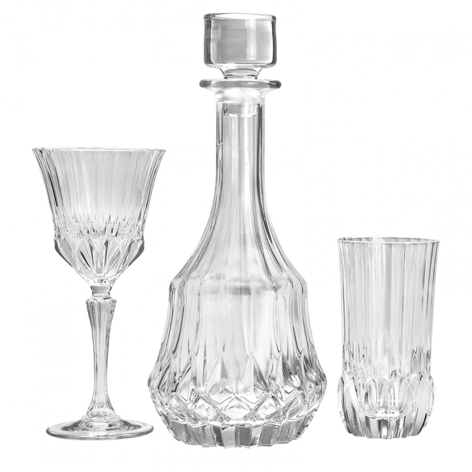 Karaca Florence 25 Pieces 12 Person Glass Set 153.03.07.9946 -  Drinkware - ebarza Furniture UAE | Shop Modern Furniture in Abu Dhabi & Dubai - مفروشات ايبازرا في الامارات | تسوق اثاث عصري وديكورات مميزة في دبي وابوظبي