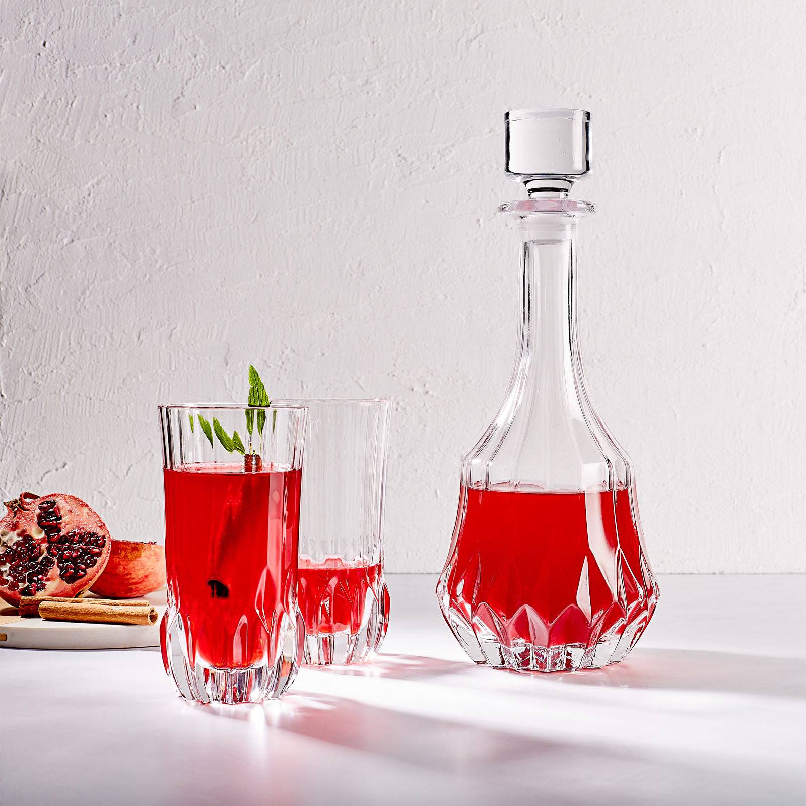 Karaca Florence 25 Pieces 12 Person Glass Set 153.03.07.9946 -  Drinkware - ebarza Furniture UAE | Shop Modern Furniture in Abu Dhabi & Dubai - مفروشات ايبازرا في الامارات | تسوق اثاث عصري وديكورات مميزة في دبي وابوظبي