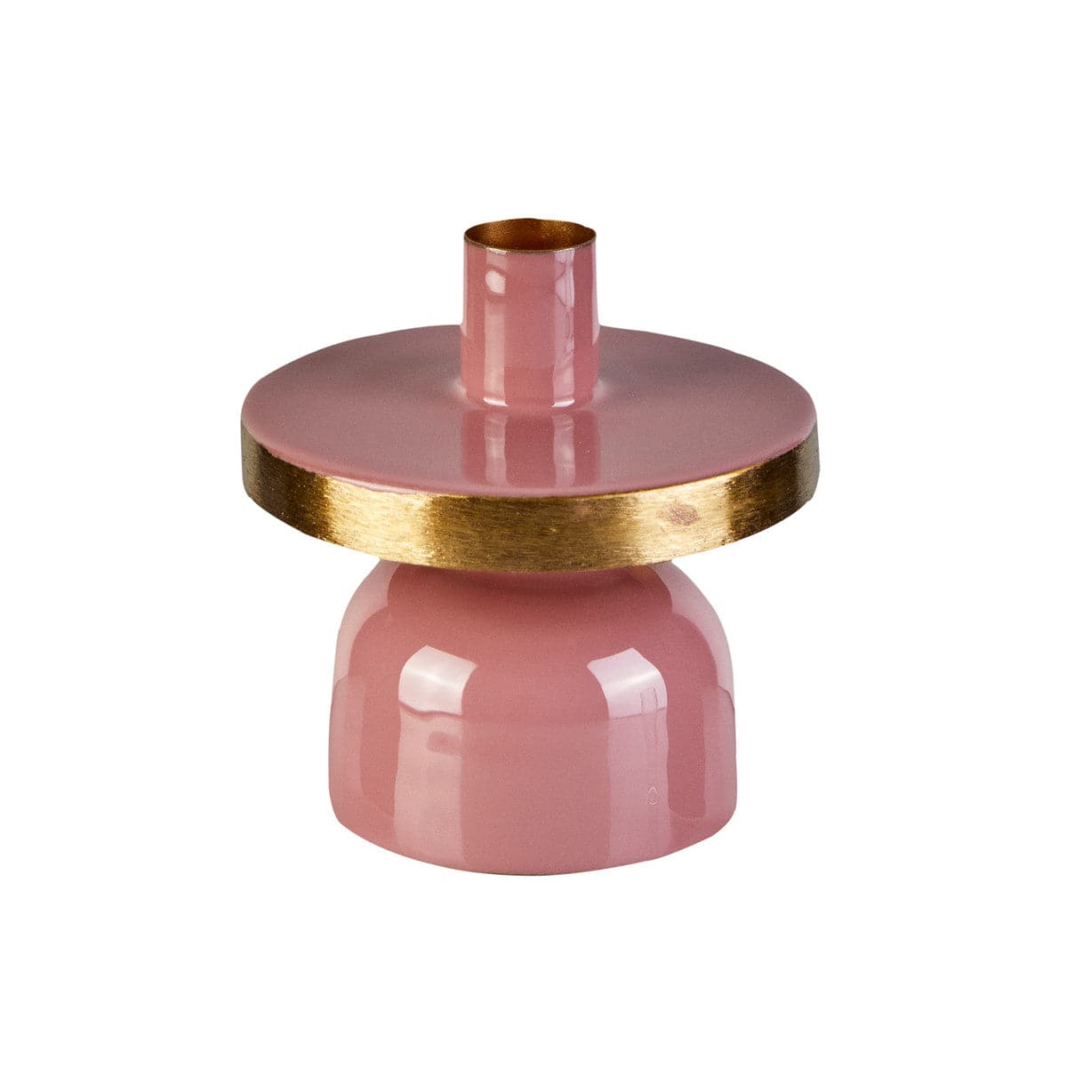 Karaca Glore Candlestick 10X10Cm Powder Pink 153.20.01.0242 -  Candle Holders - ebarza Furniture UAE | Shop Modern Furniture in Abu Dhabi & Dubai - مفروشات ايبازرا في الامارات | تسوق اثاث عصري وديكورات مميزة في دبي وابوظبي
