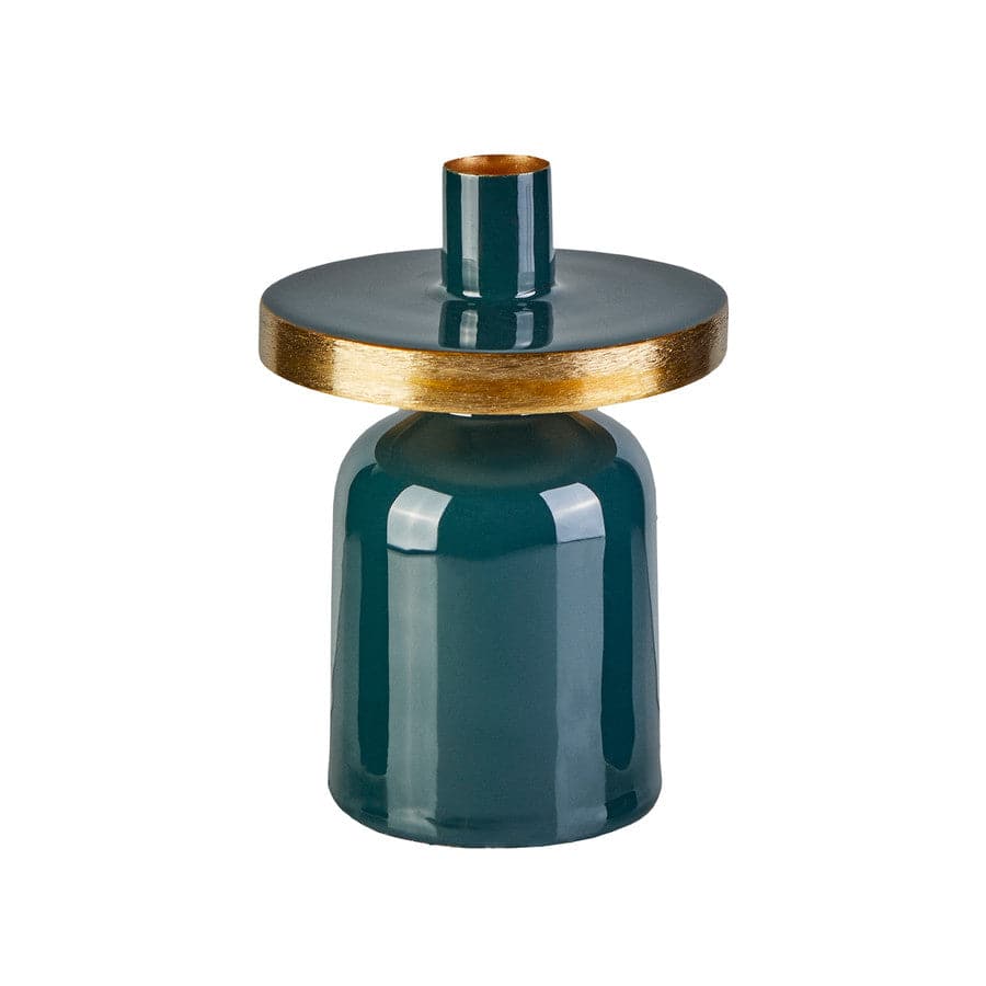 Karaca Glore Candlestick 14.5X10Cm Green 153.20.01.0240 -  Candle Holders - ebarza Furniture UAE | Shop Modern Furniture in Abu Dhabi & Dubai - مفروشات ايبازرا في الامارات | تسوق اثاث عصري وديكورات مميزة في دبي وابوظبي