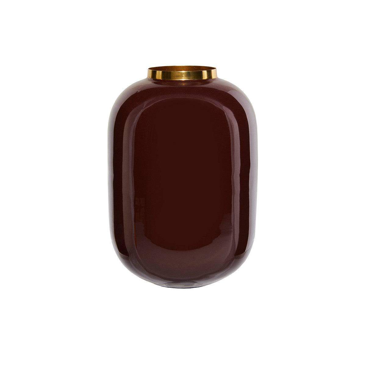 Karaca Glore Vase 24.5X16.5 Cm Plum 153.20.01.0246 -  Vases - ebarza Furniture UAE | Shop Modern Furniture in Abu Dhabi & Dubai - مفروشات ايبازرا في الامارات | تسوق اثاث عصري وديكورات مميزة في دبي وابوظبي