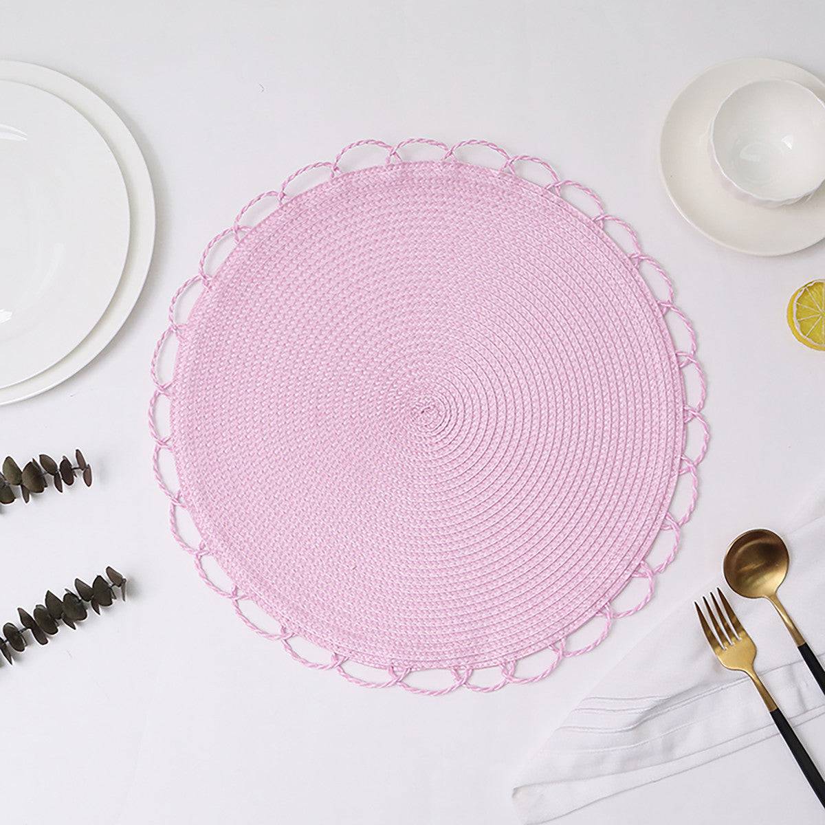 Karaca Greenhouse 2-Set Placemat Pink 153.20.01.0249 -  Placemats - ebarza Furniture UAE | Shop Modern Furniture in Abu Dhabi & Dubai - مفروشات ايبازرا في الامارات | تسوق اثاث عصري وديكورات مميزة في دبي وابوظبي