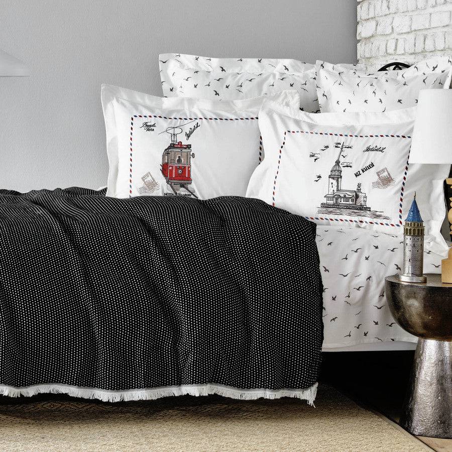 Karaca Home Beyoğlu Gray Double Nish Set 200.19.01.0143 -  Bedding - ebarza Furniture UAE | Shop Modern Furniture in Abu Dhabi & Dubai - مفروشات ايبازرا في الامارات | تسوق اثاث عصري وديكورات مميزة في دبي وابوظبي