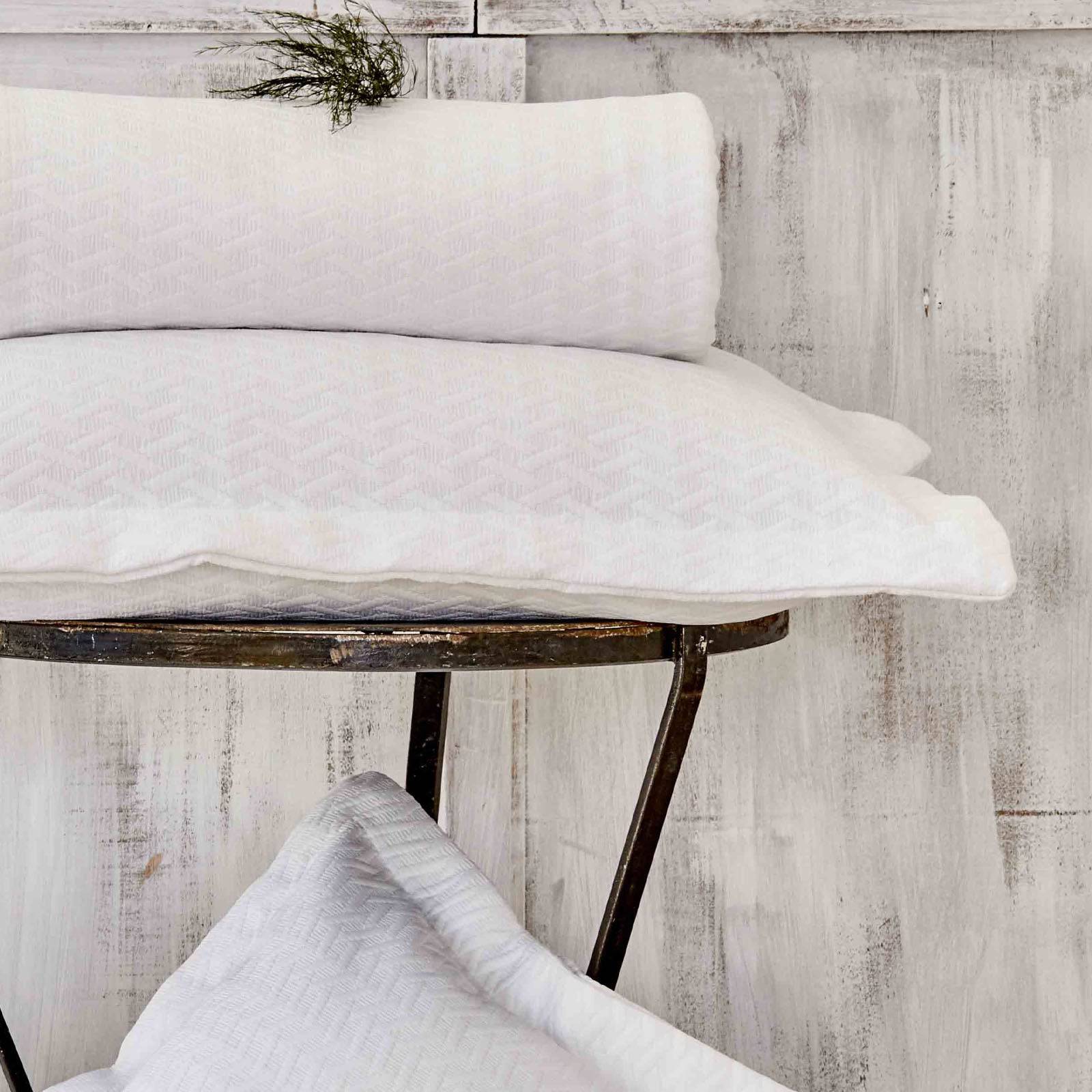 Karaca Home Charm Bold White Double Bed Cover Set 200.16.01.0239 -  Bedding - ebarza Furniture UAE | Shop Modern Furniture in Abu Dhabi & Dubai - مفروشات ايبازرا في الامارات | تسوق اثاث عصري وديكورات مميزة في دبي وابوظبي