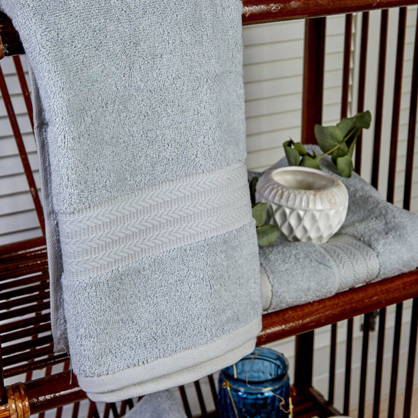 Karaca Home Charm Exclusive Blue Towel 50X90 Cm 200.16.01.0145 -  Towels - ebarza Furniture UAE | Shop Modern Furniture in Abu Dhabi & Dubai - مفروشات ايبازرا في الامارات | تسوق اثاث عصري وديكورات مميزة في دبي وابوظبي