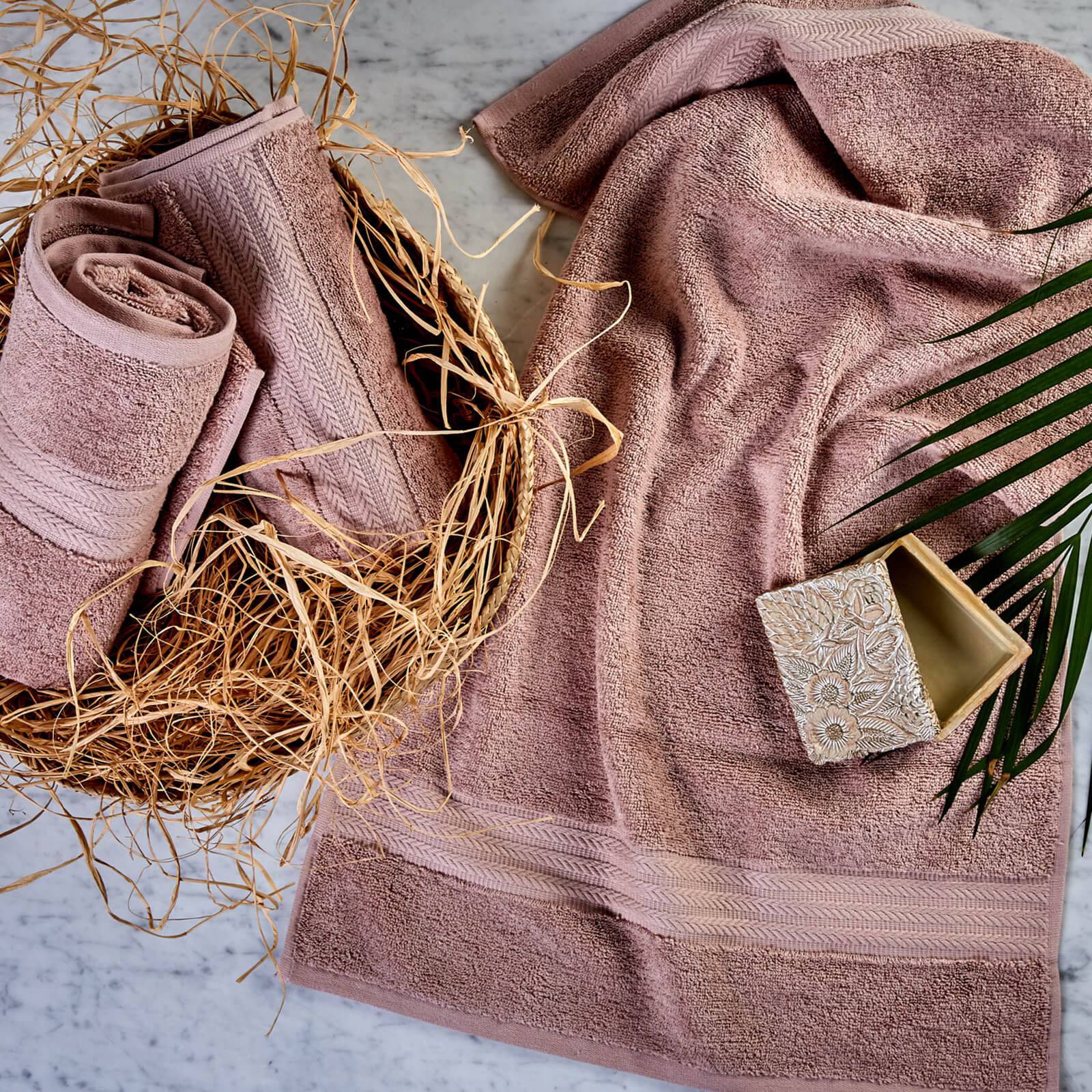 Karaca Home Charm Exclusive Dark Powder Towel 30X50 Cm 200.16.01.0138 -  Towels - ebarza Furniture UAE | Shop Modern Furniture in Abu Dhabi & Dubai - مفروشات ايبازرا في الامارات | تسوق اثاث عصري وديكورات مميزة في دبي وابوظبي
