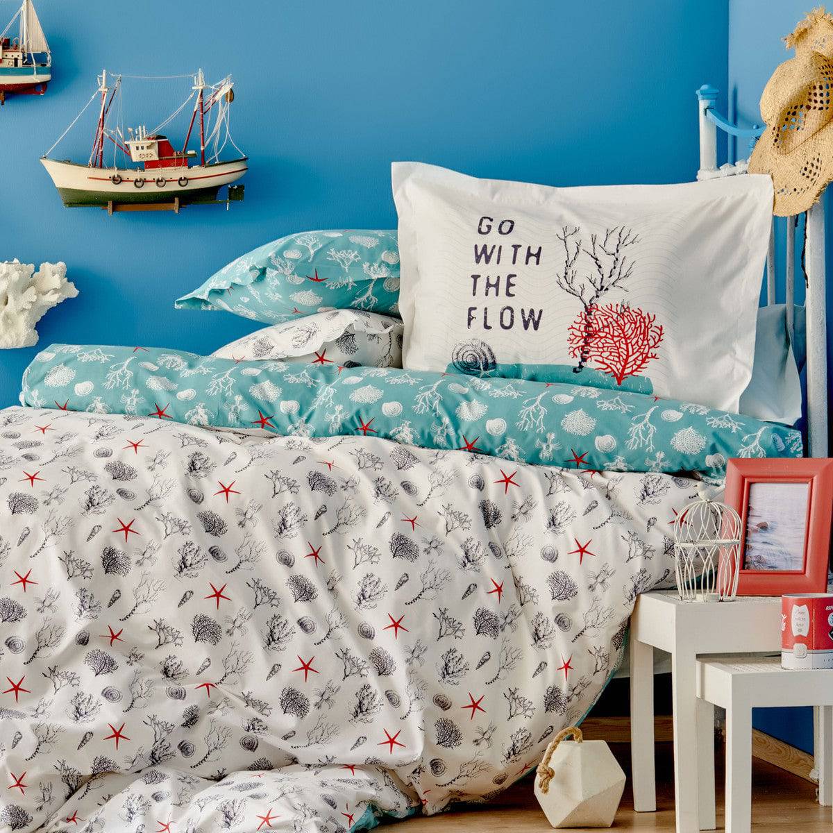 Karaca Home Deep Cotton Single Young Duvet Cover Set [ Deep Neversim ] 200.16.01.0125 -  Bedding - ebarza Furniture UAE | Shop Modern Furniture in Abu Dhabi & Dubai - مفروشات ايبازرا في الامارات | تسوق اثاث عصري وديكورات مميزة في دبي وابوظبي