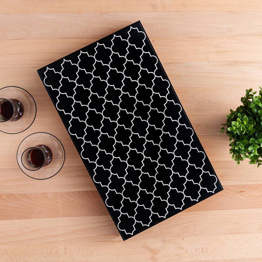 Karaca Home Elegance Black Backgammon 300.21.02.0195 -  Home Decor Figurines - ebarza Furniture UAE | Shop Modern Furniture in Abu Dhabi & Dubai - مفروشات ايبازرا في الامارات | تسوق اثاث عصري وديكورات مميزة في دبي وابوظبي