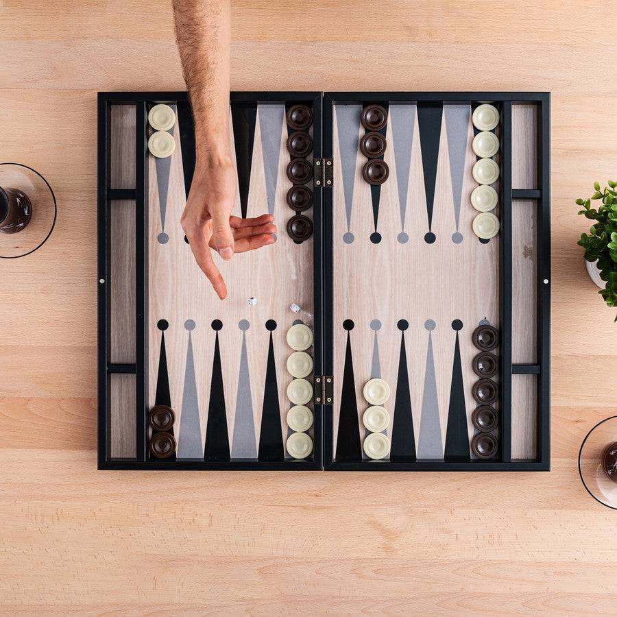 Karaca Home Elegance Black Backgammon 300.21.02.0195 -  Home Decor Figurines - ebarza Furniture UAE | Shop Modern Furniture in Abu Dhabi & Dubai - مفروشات ايبازرا في الامارات | تسوق اثاث عصري وديكورات مميزة في دبي وابوظبي