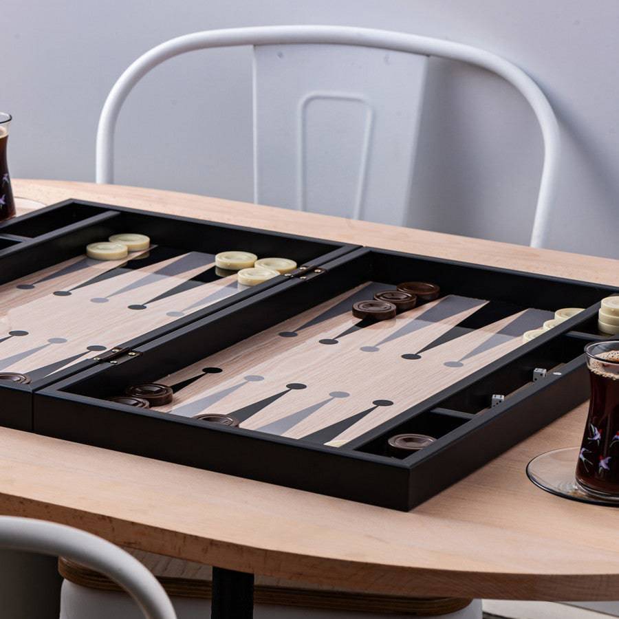 Karaca Home Elegance Black Backgammon 300.21.02.0195 -  Home Decor Figurines - ebarza Furniture UAE | Shop Modern Furniture in Abu Dhabi & Dubai - مفروشات ايبازرا في الامارات | تسوق اثاث عصري وديكورات مميزة في دبي وابوظبي