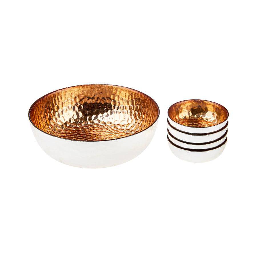 Karaca Home Glam 5 Piece Decorative Bowl Set 300.21.02.0078 -  Plates - ebarza Furniture UAE | Shop Modern Furniture in Abu Dhabi & Dubai - مفروشات ايبازرا في الامارات | تسوق اثاث عصري وديكورات مميزة في دبي وابوظبي