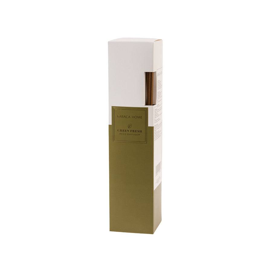 Karaca Home Green Fresh Air Freshener With Sticks 300.21.02.0053 -  Spray - ebarza Furniture UAE | Shop Modern Furniture in Abu Dhabi & Dubai - مفروشات ايبازرا في الامارات | تسوق اثاث عصري وديكورات مميزة في دبي وابوظبي