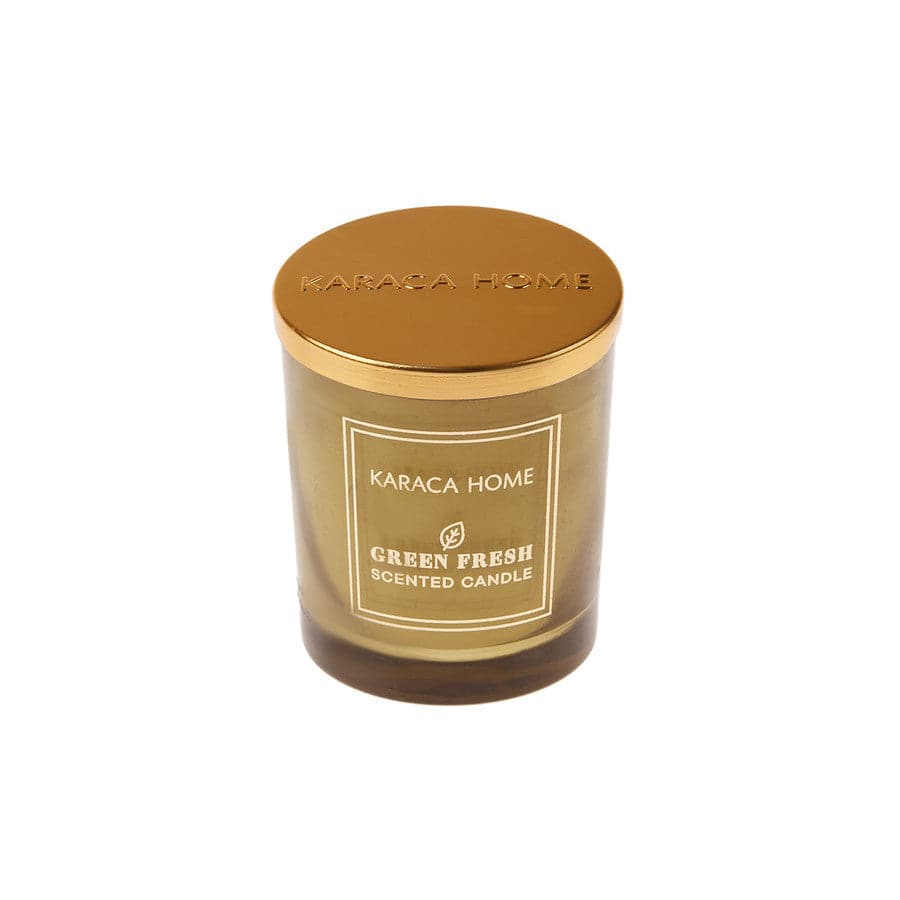 Karaca Home Green Fresh Scented Candle 300.21.02.0057 -  Candles - ebarza Furniture UAE | Shop Modern Furniture in Abu Dhabi & Dubai - مفروشات ايبازرا في الامارات | تسوق اثاث عصري وديكورات مميزة في دبي وابوظبي
