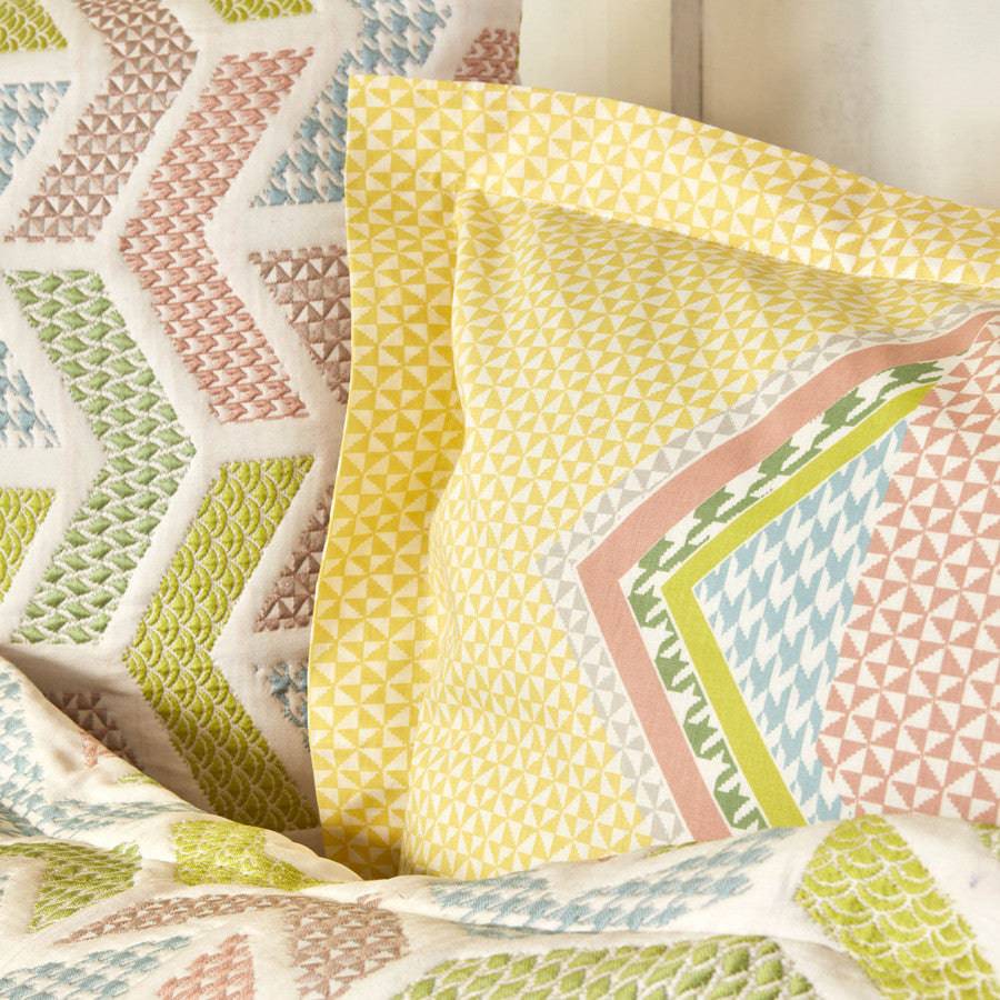 Karaca Home Joyce Green Double Cotton Duet Set 200.19.01.0023 -  Bedding - ebarza Furniture UAE | Shop Modern Furniture in Abu Dhabi & Dubai - مفروشات ايبازرا في الامارات | تسوق اثاث عصري وديكورات مميزة في دبي وابوظبي