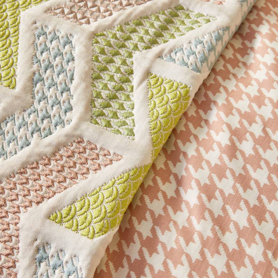 Karaca Home Joyce Green Double Cotton Duet Set 200.19.01.0023 -  Bedding - ebarza Furniture UAE | Shop Modern Furniture in Abu Dhabi & Dubai - مفروشات ايبازرا في الامارات | تسوق اثاث عصري وديكورات مميزة في دبي وابوظبي