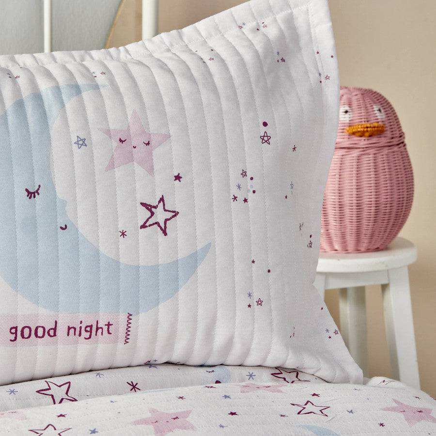 Karaca Home Star Powder Quilted Young Single Bedspread Set 200.18.01.0168 -  Bedding - ebarza Furniture UAE | Shop Modern Furniture in Abu Dhabi & Dubai - مفروشات ايبازرا في الامارات | تسوق اثاث عصري وديكورات مميزة في دبي وابوظبي