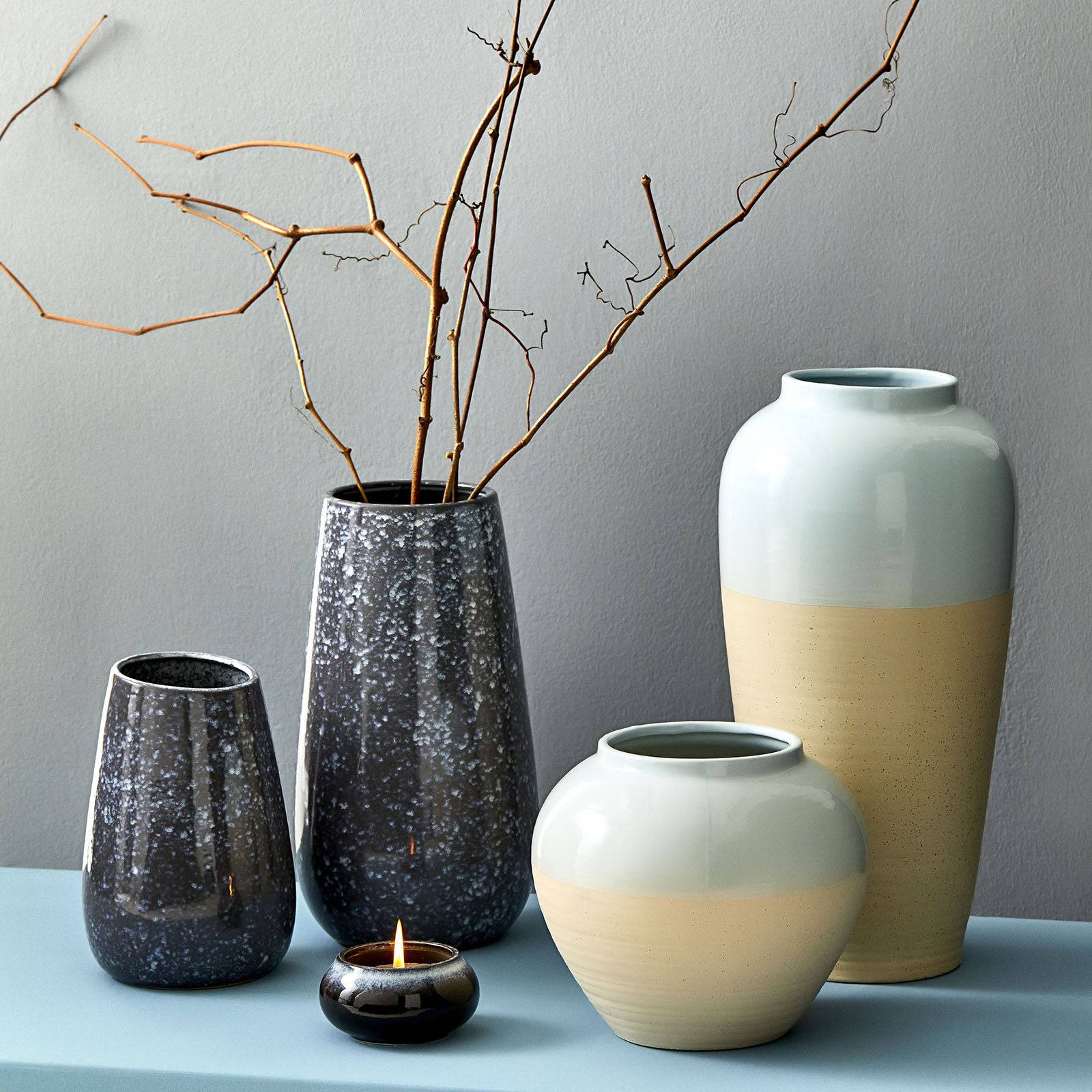 Karaca Home Urla Small Vase 14X14X21 Cm   300.19.02.061 -  Vases - ebarza Furniture UAE | Shop Modern Furniture in Abu Dhabi & Dubai - مفروشات ايبازرا في الامارات | تسوق اثاث عصري وديكورات مميزة في دبي وابوظبي