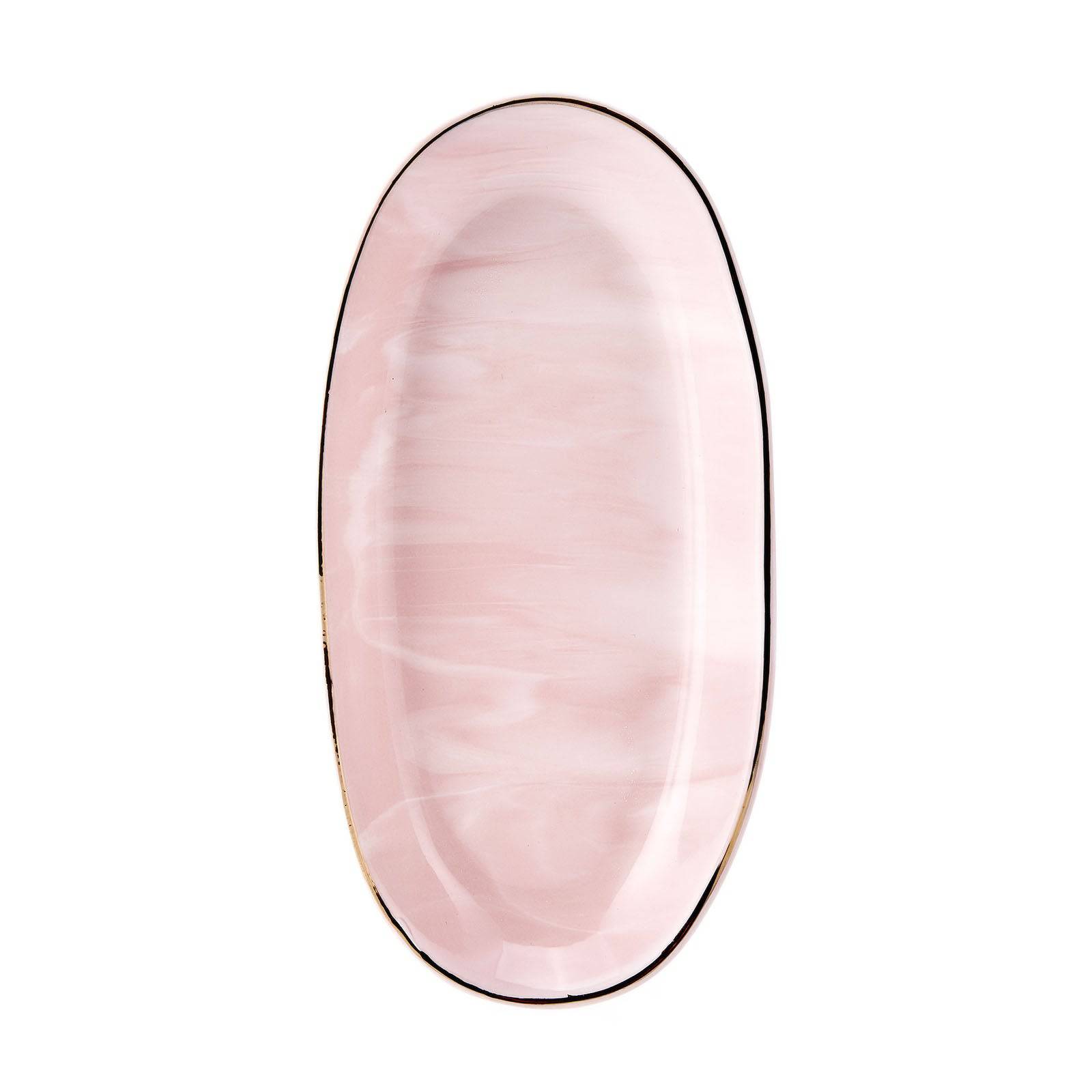 Karaca Marble Blush Boat Small- Size  19 Cm 153.01.01.3922 -  Plates - ebarza Furniture UAE | Shop Modern Furniture in Abu Dhabi & Dubai - مفروشات ايبازرا في الامارات | تسوق اثاث عصري وديكورات مميزة في دبي وابوظبي