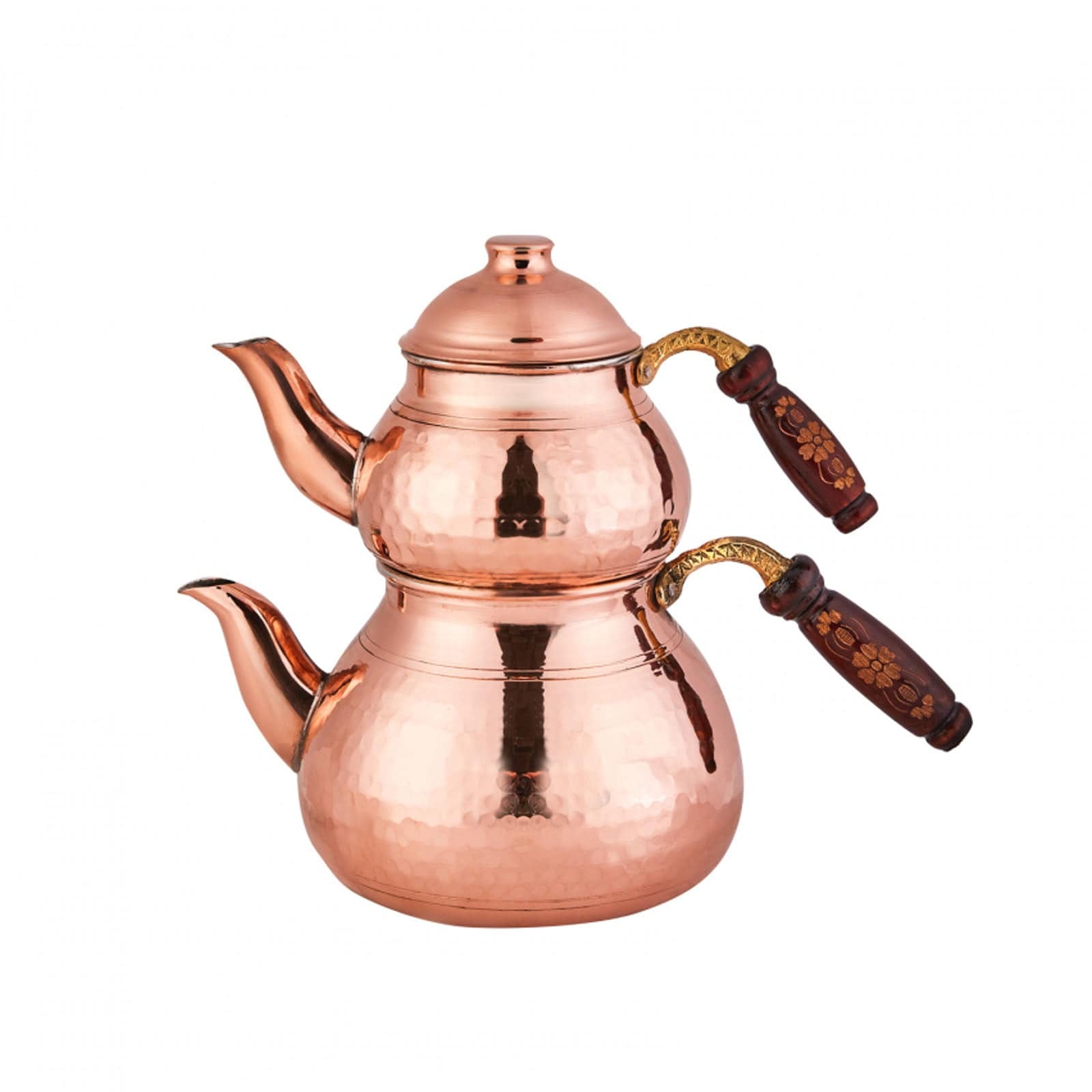 Karaca Nish Copper New Copper Teapot Set 153.03.07.9114 -  Coffee and Tea Pots - ebarza Furniture UAE | Shop Modern Furniture in Abu Dhabi & Dubai - مفروشات ايبازرا في الامارات | تسوق اثاث عصري وديكورات مميزة في دبي وابوظبي