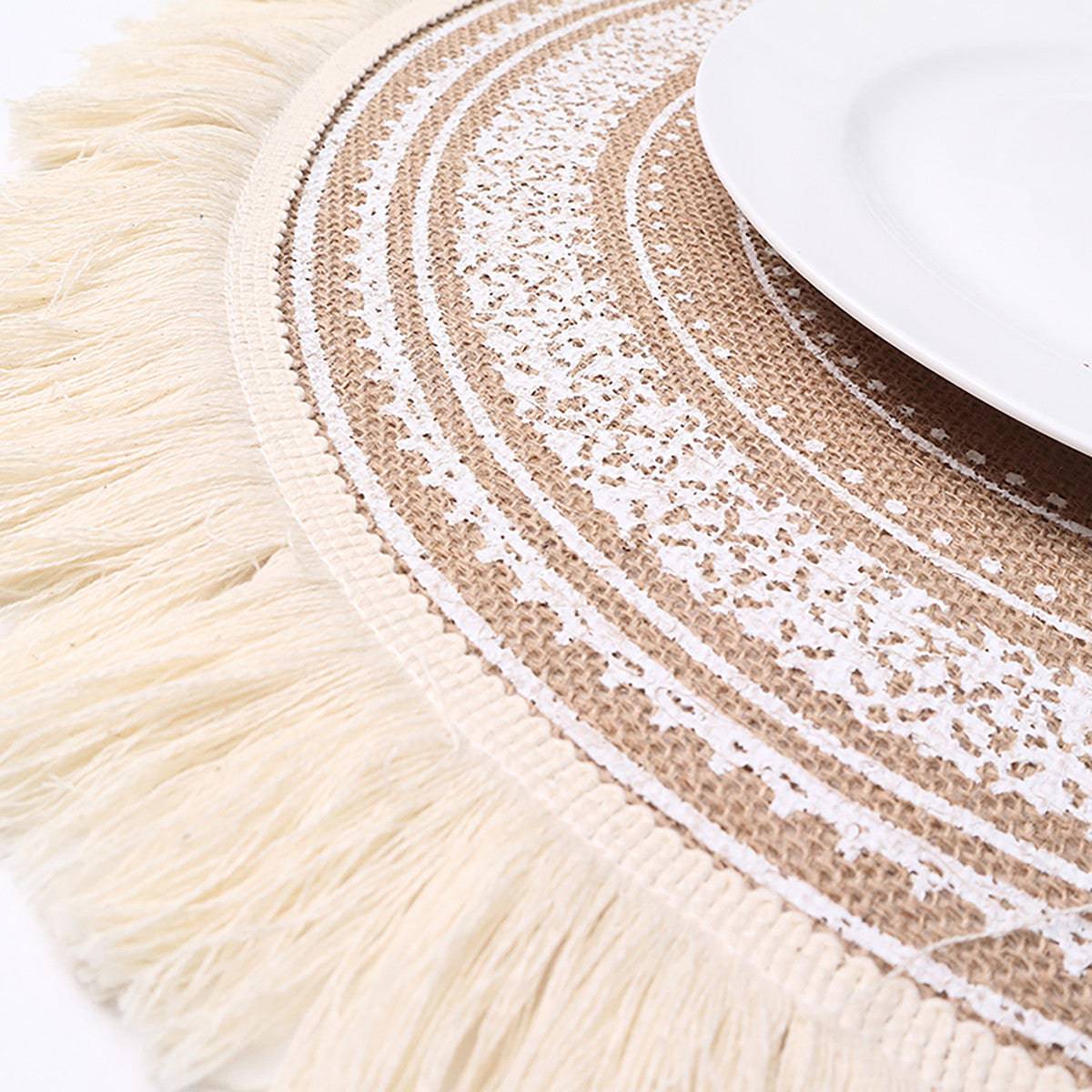 Karaca Ravlen Jute 2 Placemats 153.19.01.1439 -  Placemats - ebarza Furniture UAE | Shop Modern Furniture in Abu Dhabi & Dubai - مفروشات ايبازرا في الامارات | تسوق اثاث عصري وديكورات مميزة في دبي وابوظبي