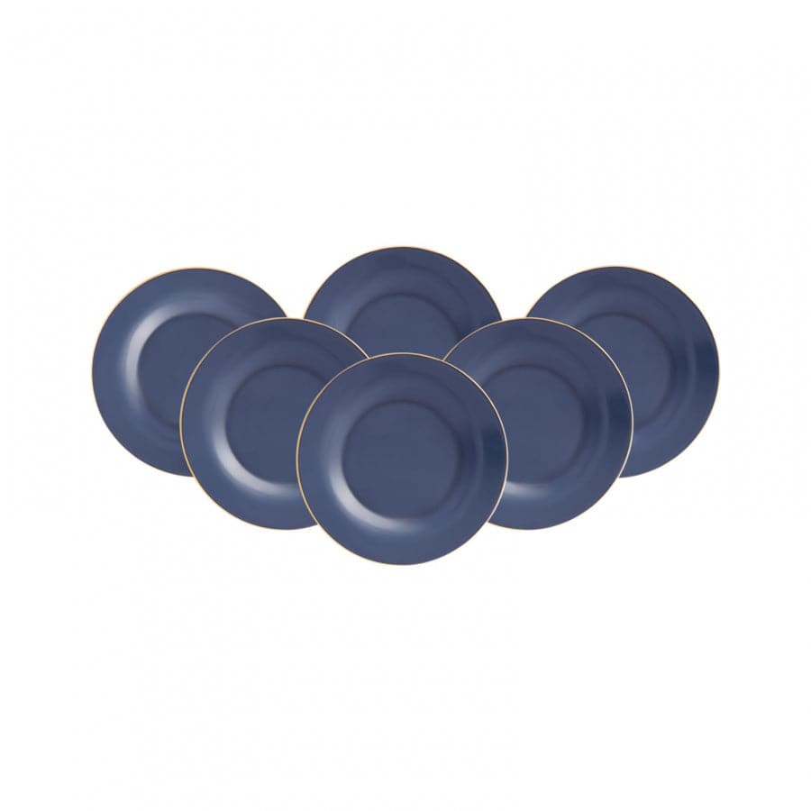Karaca Retro Anthracite 6 Piece Cake Set 153.03.06.1815 -  Cake Sets - ebarza Furniture UAE | Shop Modern Furniture in Abu Dhabi & Dubai - مفروشات ايبازرا في الامارات | تسوق اثاث عصري وديكورات مميزة في دبي وابوظبي