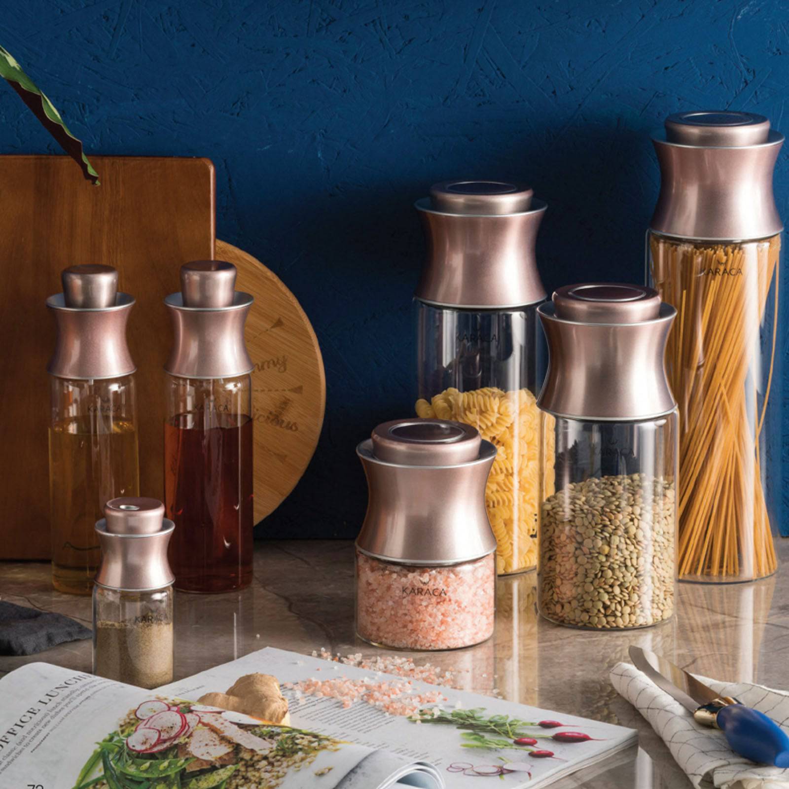Karaca Rosegold Salt And Pepper Shaker 12612020009 153.03.07.4650 -  Spice Sets - ebarza Furniture UAE | Shop Modern Furniture in Abu Dhabi & Dubai - مفروشات ايبازرا في الامارات | تسوق اثاث عصري وديكورات مميزة في دبي وابوظبي