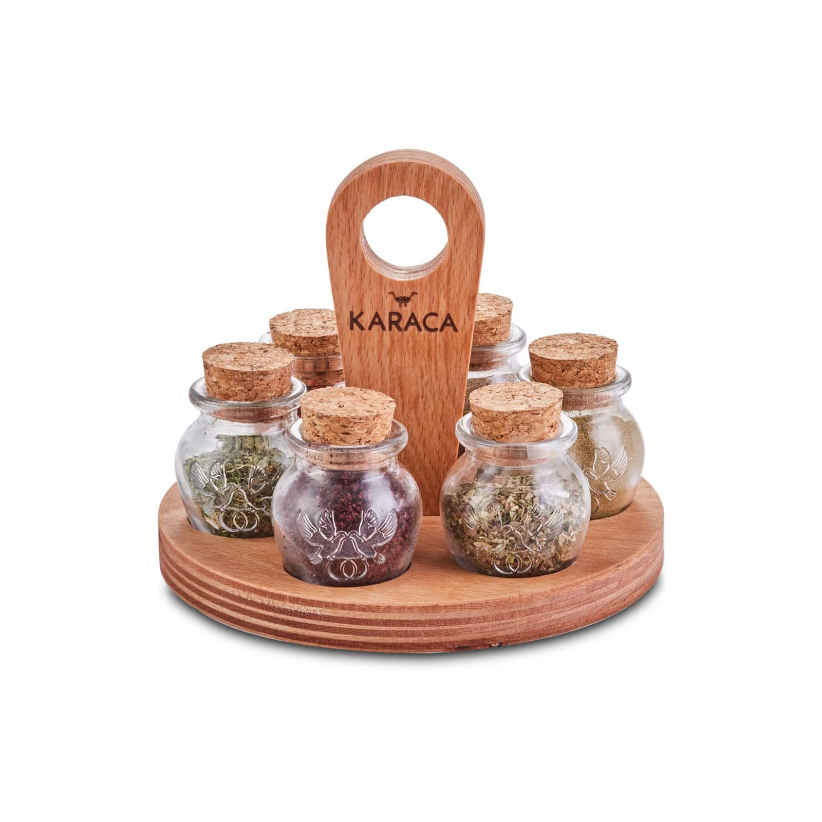 Karaca Runda 7 Piece Spice Set 153.03.06.1531 -  Spice Sets - ebarza Furniture UAE | Shop Modern Furniture in Abu Dhabi & Dubai - مفروشات ايبازرا في الامارات | تسوق اثاث عصري وديكورات مميزة في دبي وابوظبي